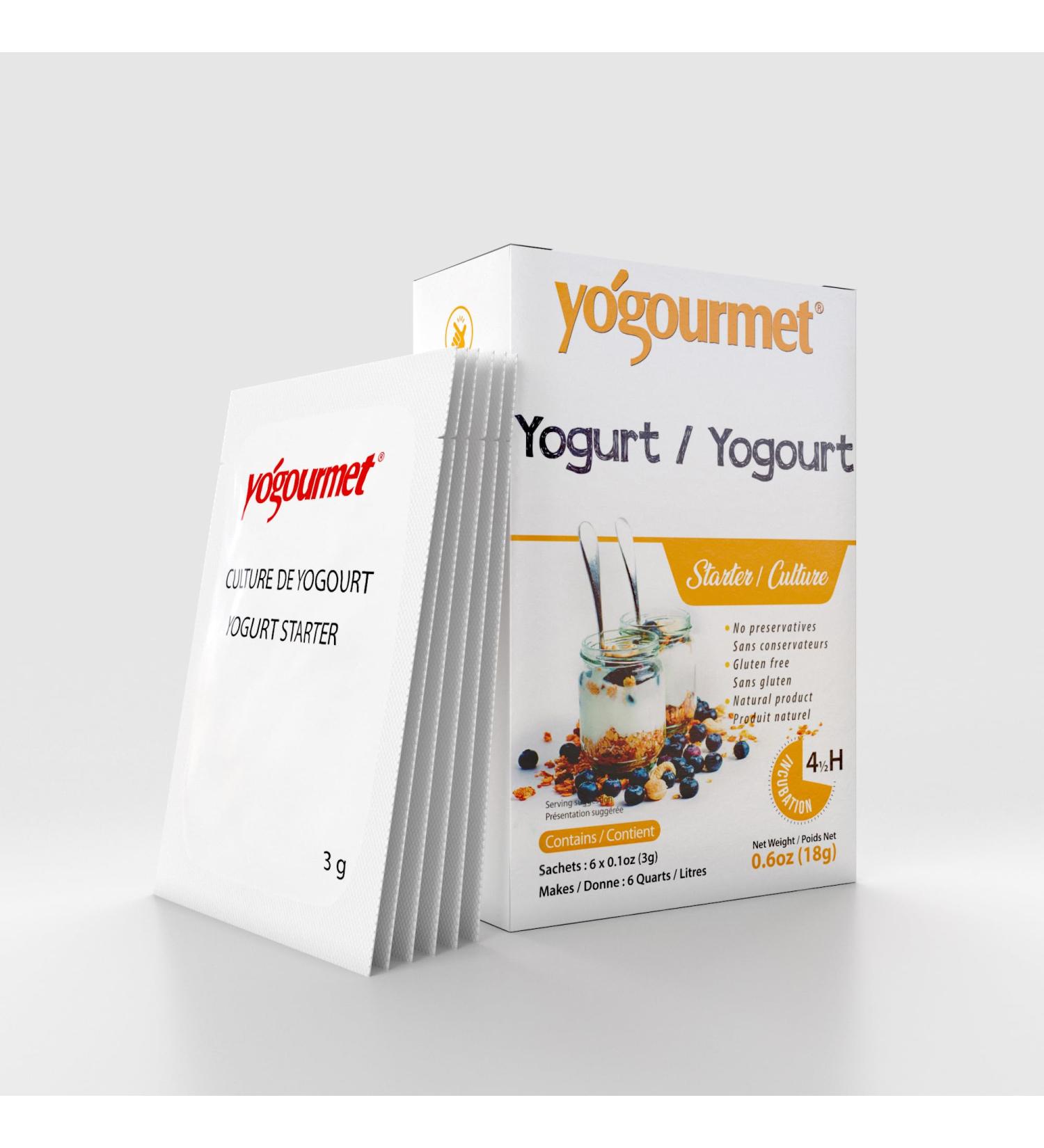 Yogourmet Original Yogurt Starter 18g (Pack of 1) - Buy Online on GoSupps.com
