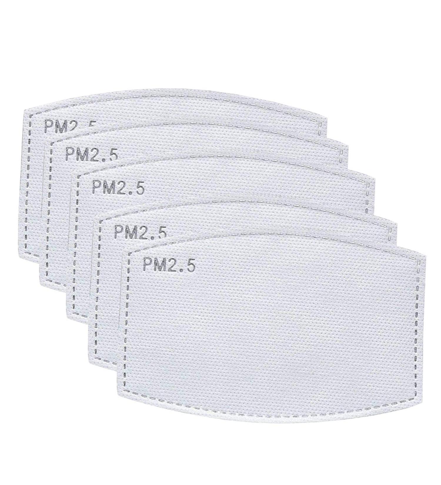 Trimming Shop PM2.5 Activated Carbon Filters Replaceable Protective Mouth Filter Paper for Face Mask Anti Haze Dustproof 5 Layers Filters for Outdoor & Indoor 5pcs - Buy Online on GoSupps.com