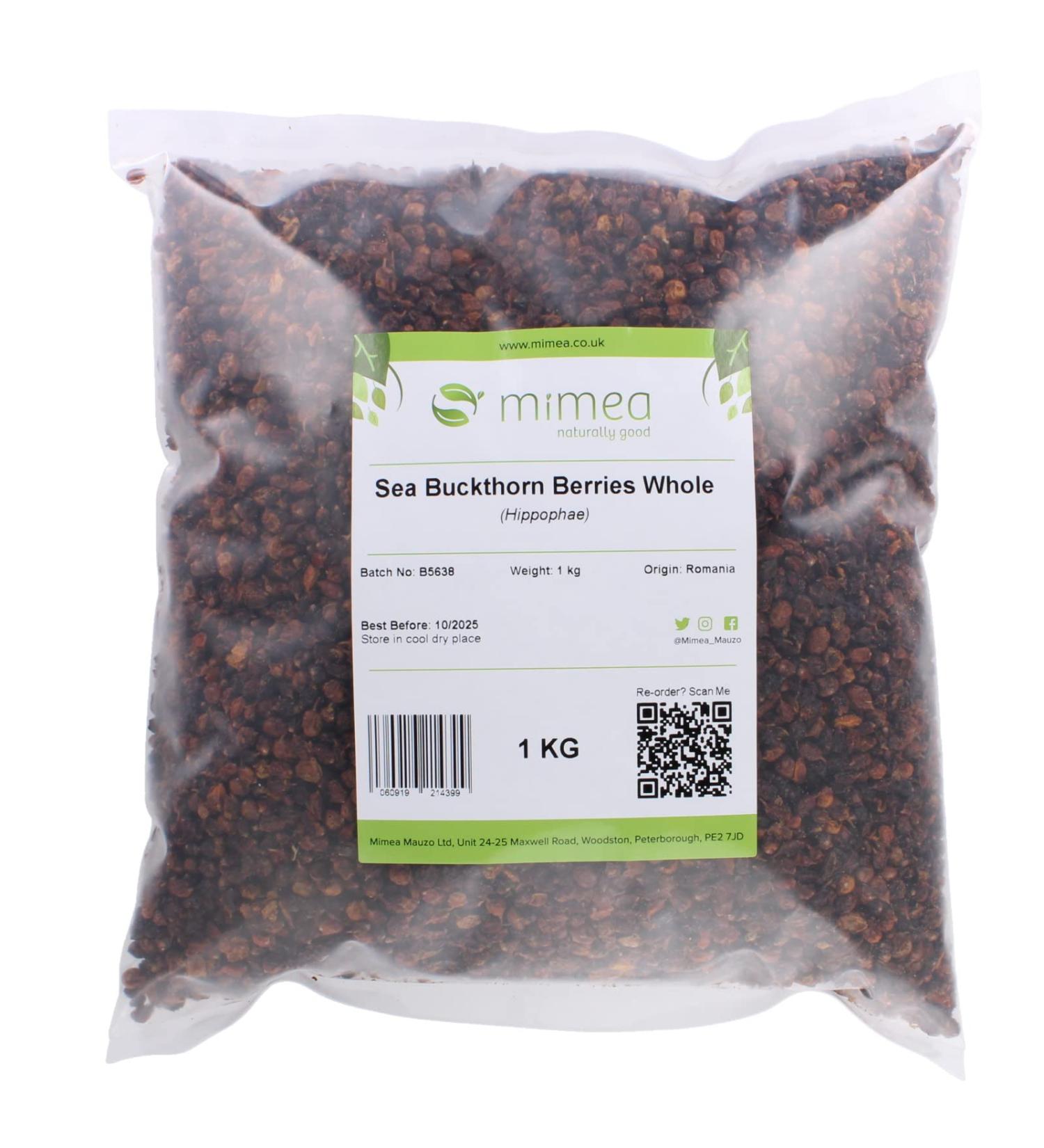 Sea Buckthorn Berries Whole 1kg - Buy Online on GoSupps.com