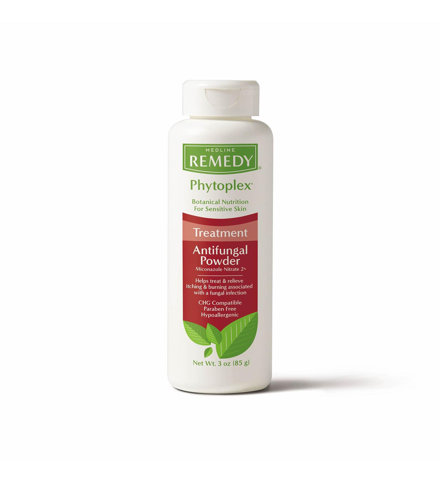 Medline Phytoplex Antifungal Powder 3oz (12 Count) - Treats Athlete's Foot, Jock Itch, Ringworm - Buy Online on GoSupps.com