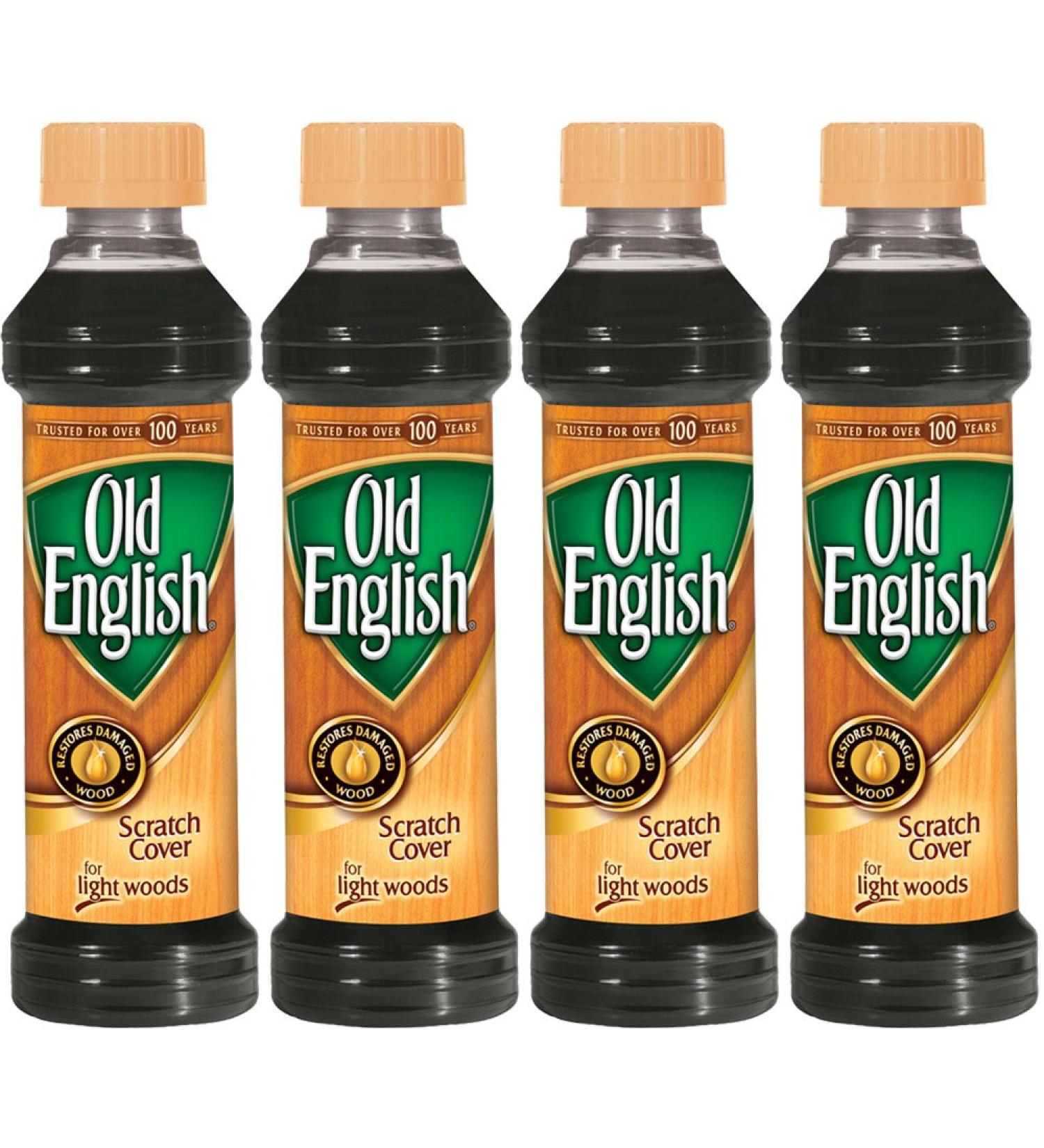 Old English Light Wood Scratch Cover 8 oz - Pack of 4 - Restore and Protect Your Furniture - Buy Online on GoSupps.com