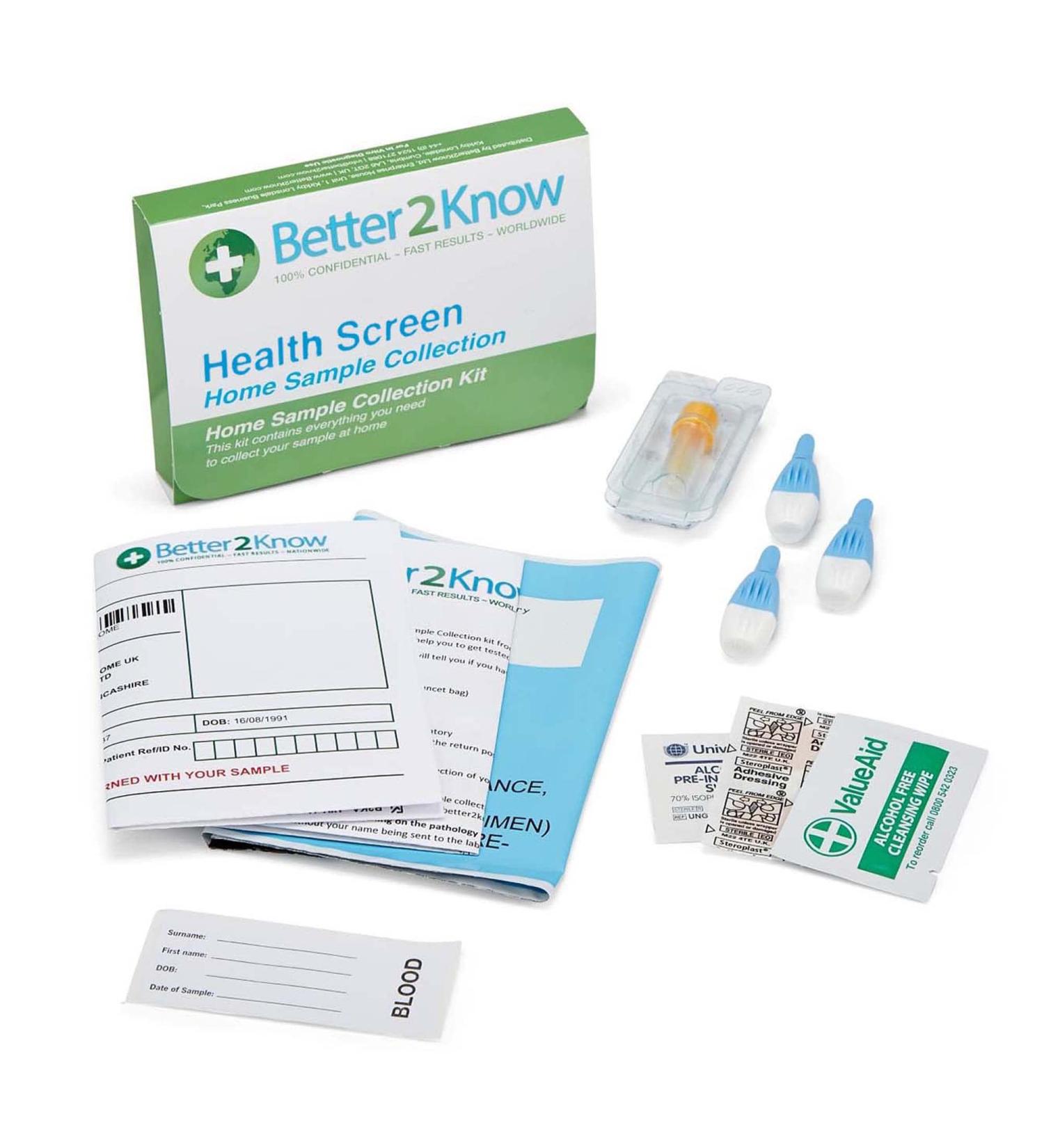 Alcohol Consumption Home Test Kit by Better2Know. Tracks Heavy Alcohol Consumption Over an Extended Period of time. Easy to use Finger Prick Blood Test for Male & Female. - Buy Online on GoSupps.com