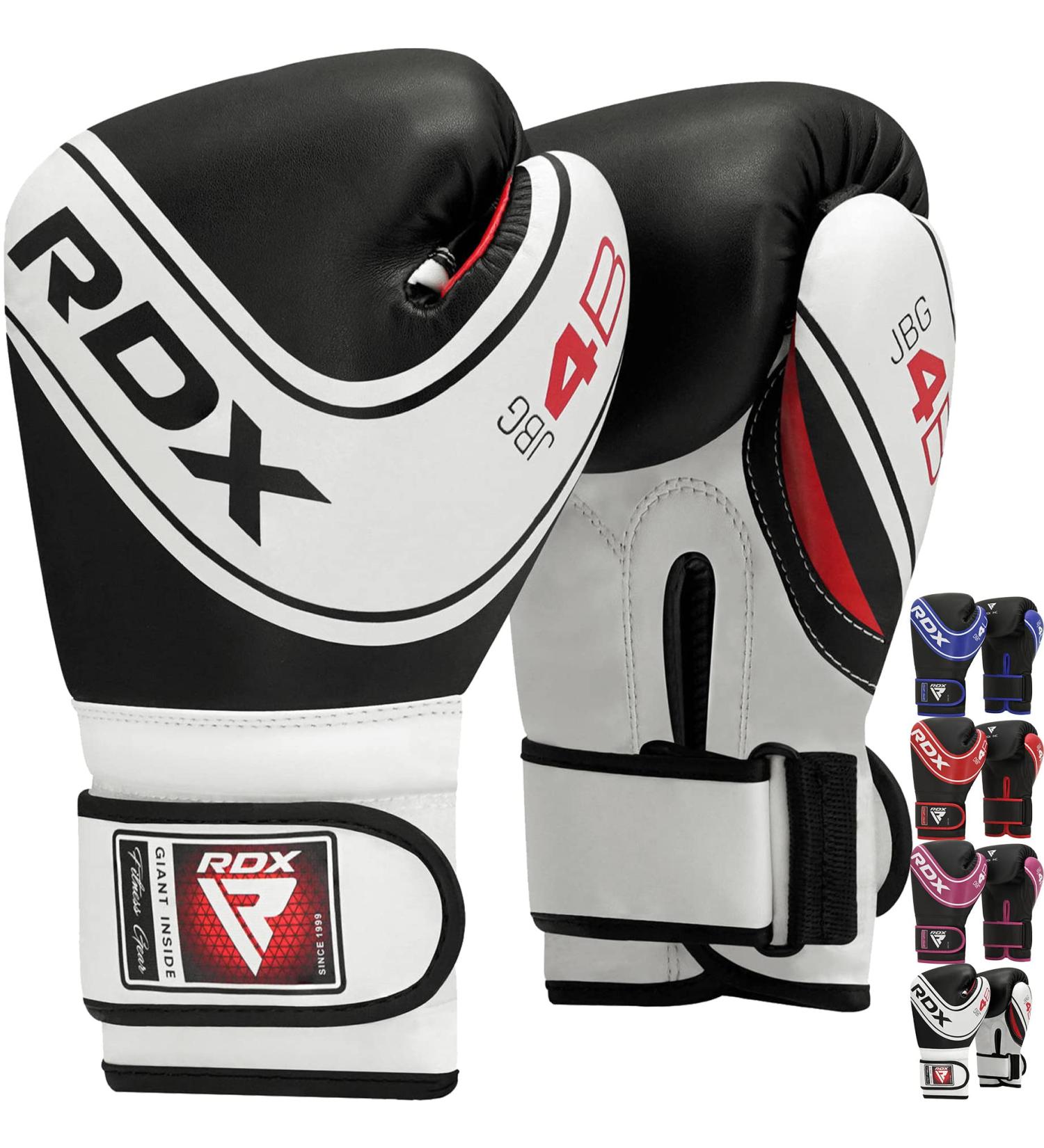 RDX Children Boxing Gloves 6oz & 4oz - Junior Training Muay Thai Sparring MMA Kickboxing - Maya Hide Leather Ventilated Palm - Durable Lightweight Perfect for Kids - Buy Online on GoSupps.com