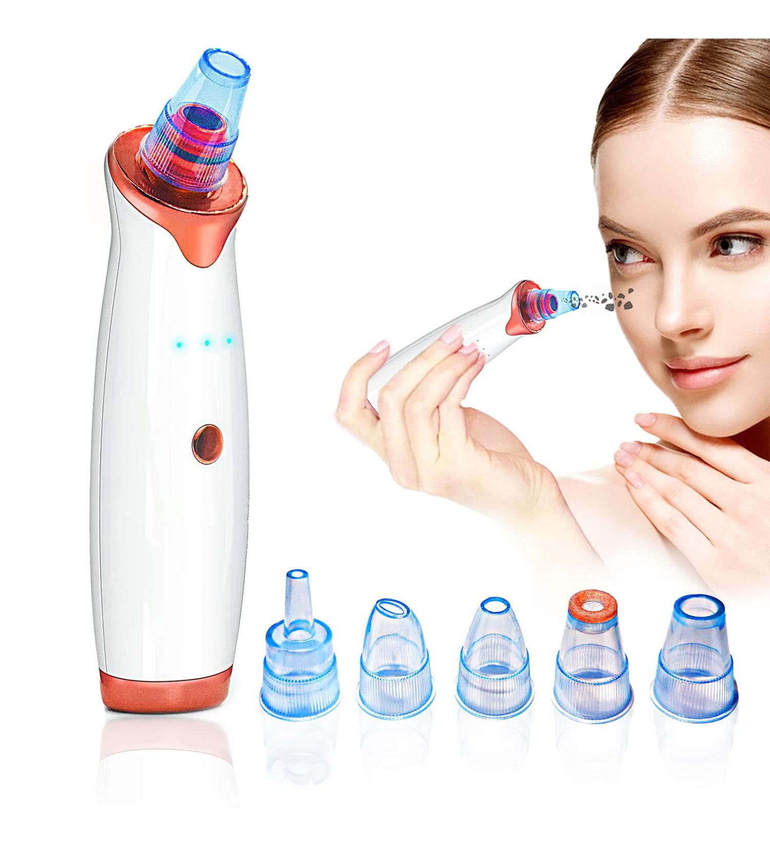 TALLPLUS Blackhead Remover Pore Vacuum - Electric Facial Cleaner for Acne & Whitehead Extractor - USB Rechargeable with 3 Levels of Suction Power - Buy Online on GoSupps.com