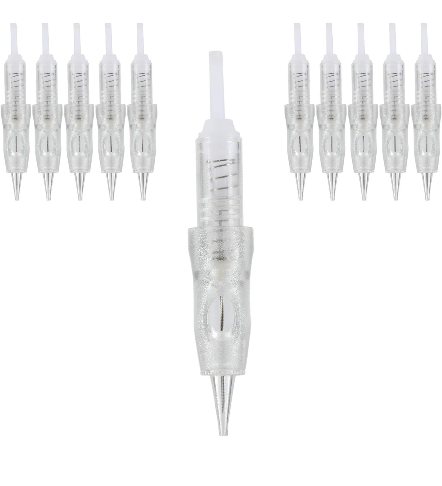 10 PCS M3 Needle Cartridge with Safety Membrane - Compatible with Intelli Lady Meraki & Arrow PMU Machine - 1RL .25mm Needle - Buy Online on GoSupps.com