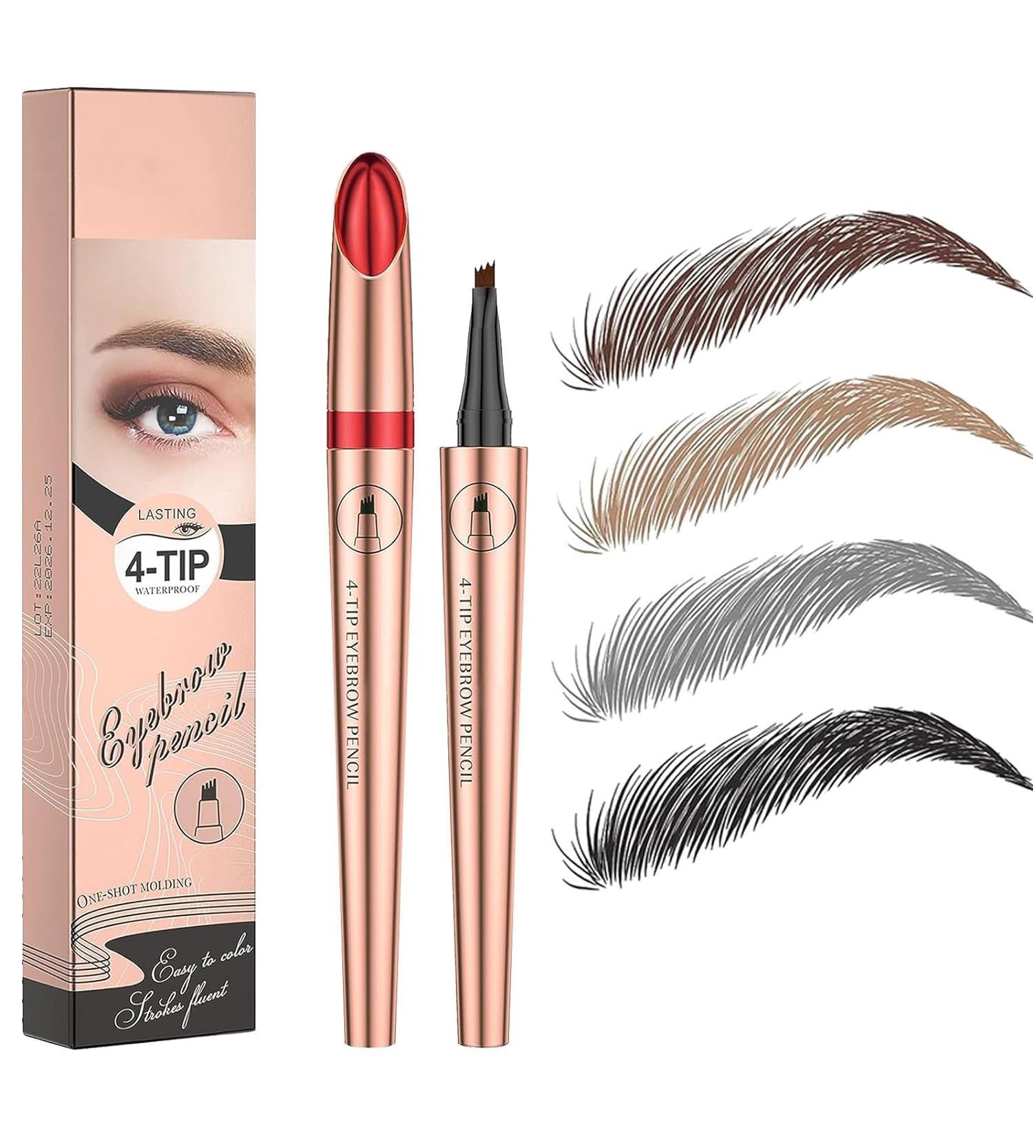 Eyebrow Microblading Pen 2024 New Eyebrow Pencil with an Upgrade Micro-Fork Tip Applicator Waterproof Long-Lasting Microblading Pencil for Eyebrows Microblading Pen for Natural Looking Brows Makeup 4pcs - Buy Online on GoSupps.com