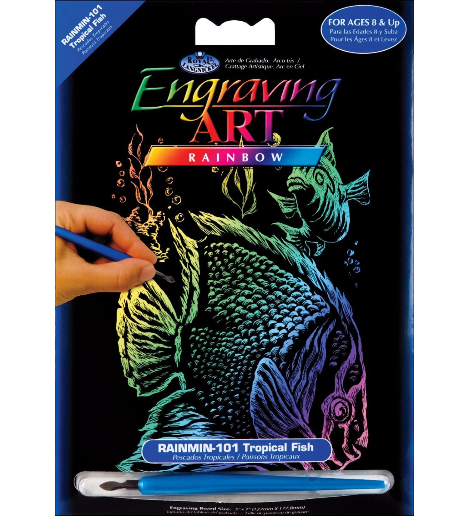 Royal & Langnickel Mini Engraving Art Kits (Tropical Fish) 6 Pieces - Product Description - Royal & Langnickel Mini Engraving Art Kits- Description: Tropical Fish- Color: Rainbowintroduce The Ancient Art Of Engraving To Young Artists With The ...