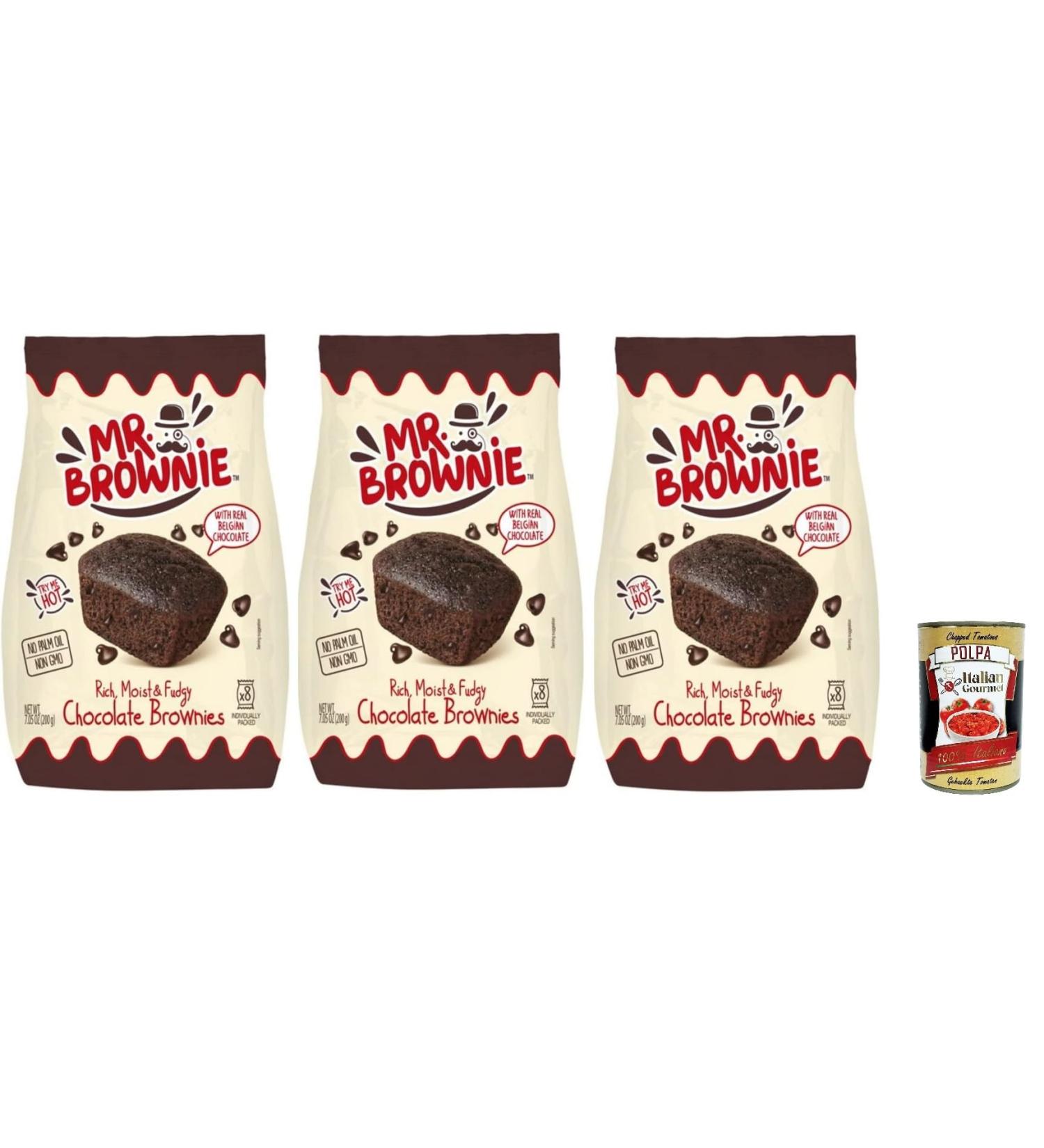  Italian Gourmet E.R. 3 Chocolate Brownies MR.Brownie 200g + Italian Gourmet Polpa 400g - Buy Online on GoSupps.com