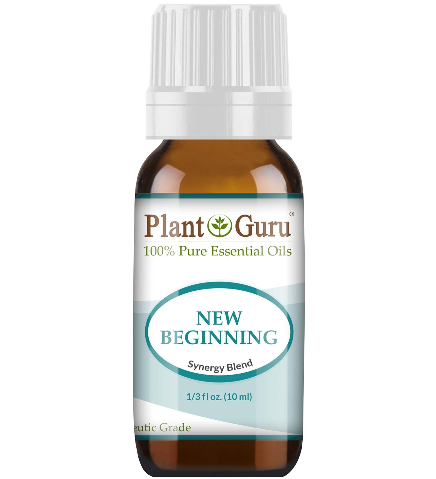 New Beginning Essential Oil Blend 10 ml 100% Pure Undiluted Therapeutic Grade. Centering Meditation Yoga Relaxation Mood Uplifting Calming Diffuser.