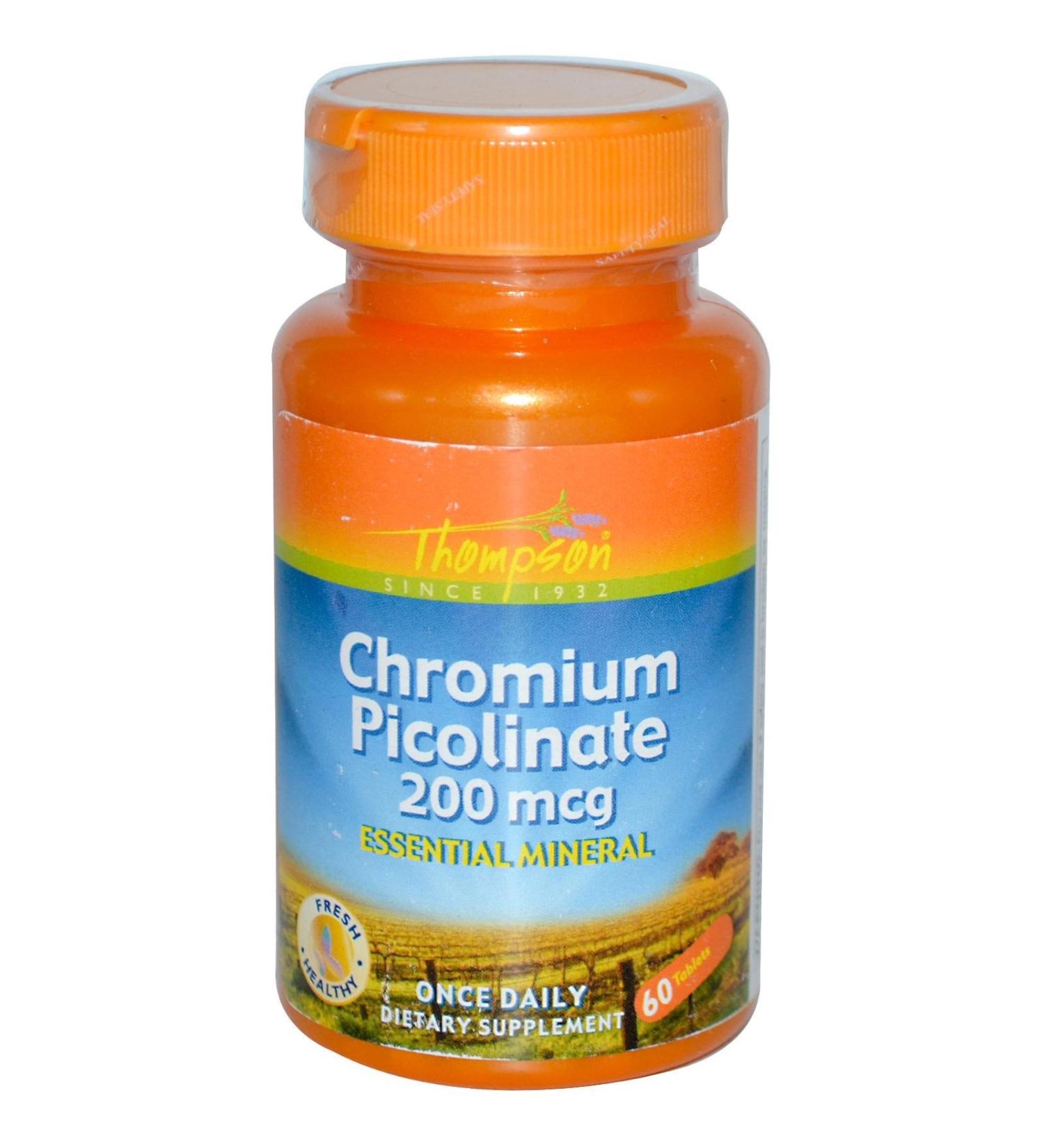 Thompson Chromium Picolinate 200 mcg 60 Tablets