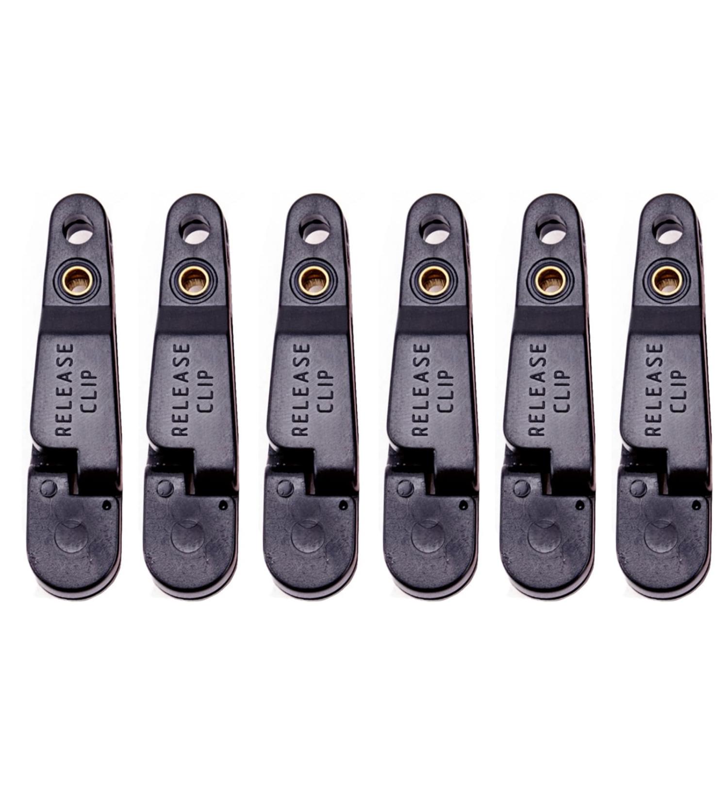 Fishing Release Clip - 6 Pack Angel Downrigger Clips & Snap Release Outrigger Clips for Weight Hobel Board - Black - Buy Online on GoSupps.com