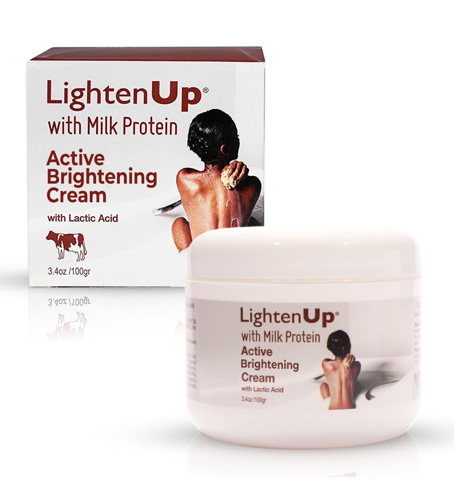 LightenUp Lactic Acid Cream 3.4 Fl oz | Brightening & Hyperpigmentation Treatment for Face & Body - Buy Online on GoSupps.com