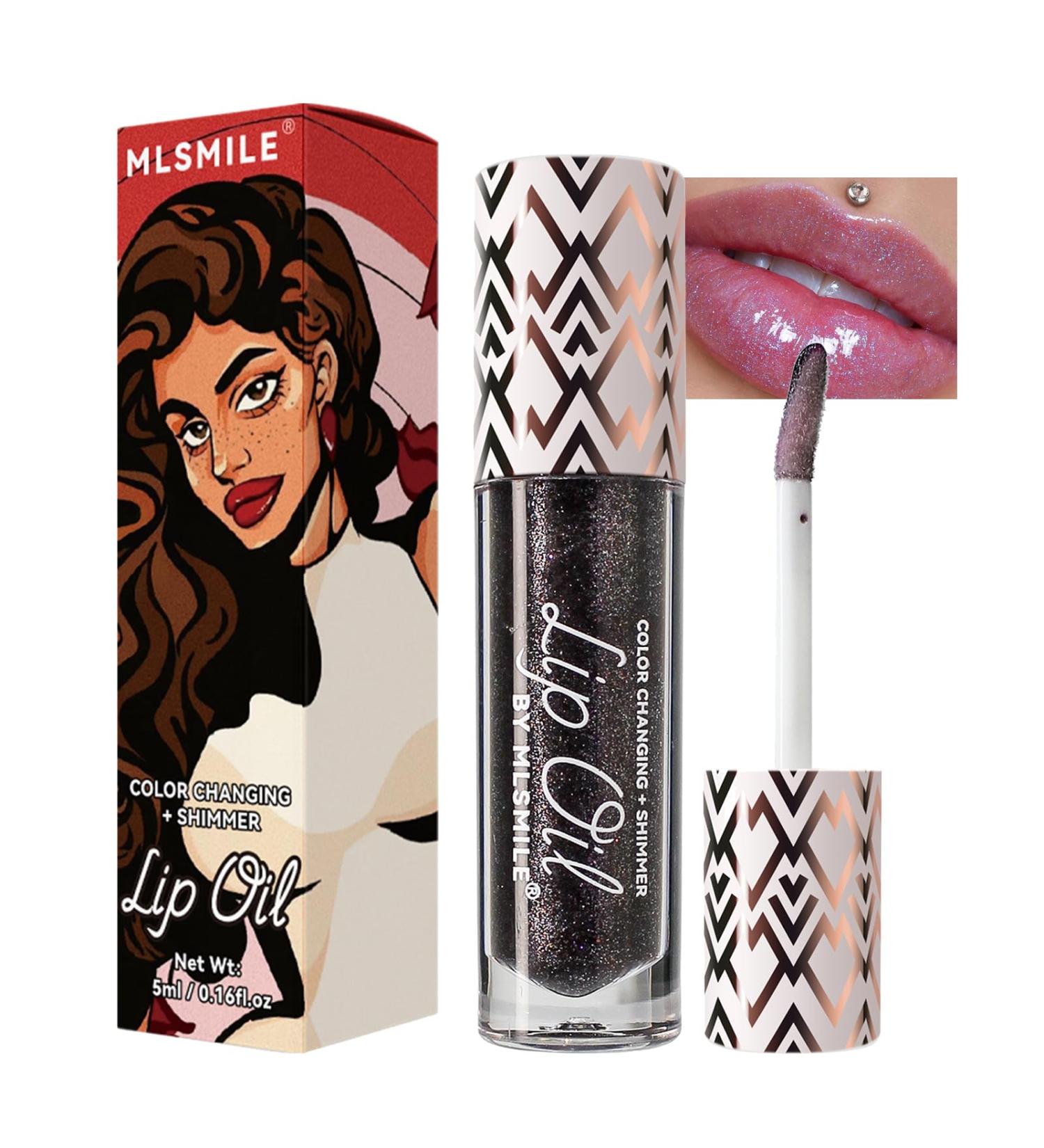 AKARY Color Changing Lip Glow Oil - Moisturizing Plumping & Hydrating Lip Gloss | Long Lasting Tinted Lip Balm Gift for Women - Buy Online on GoSupps.com