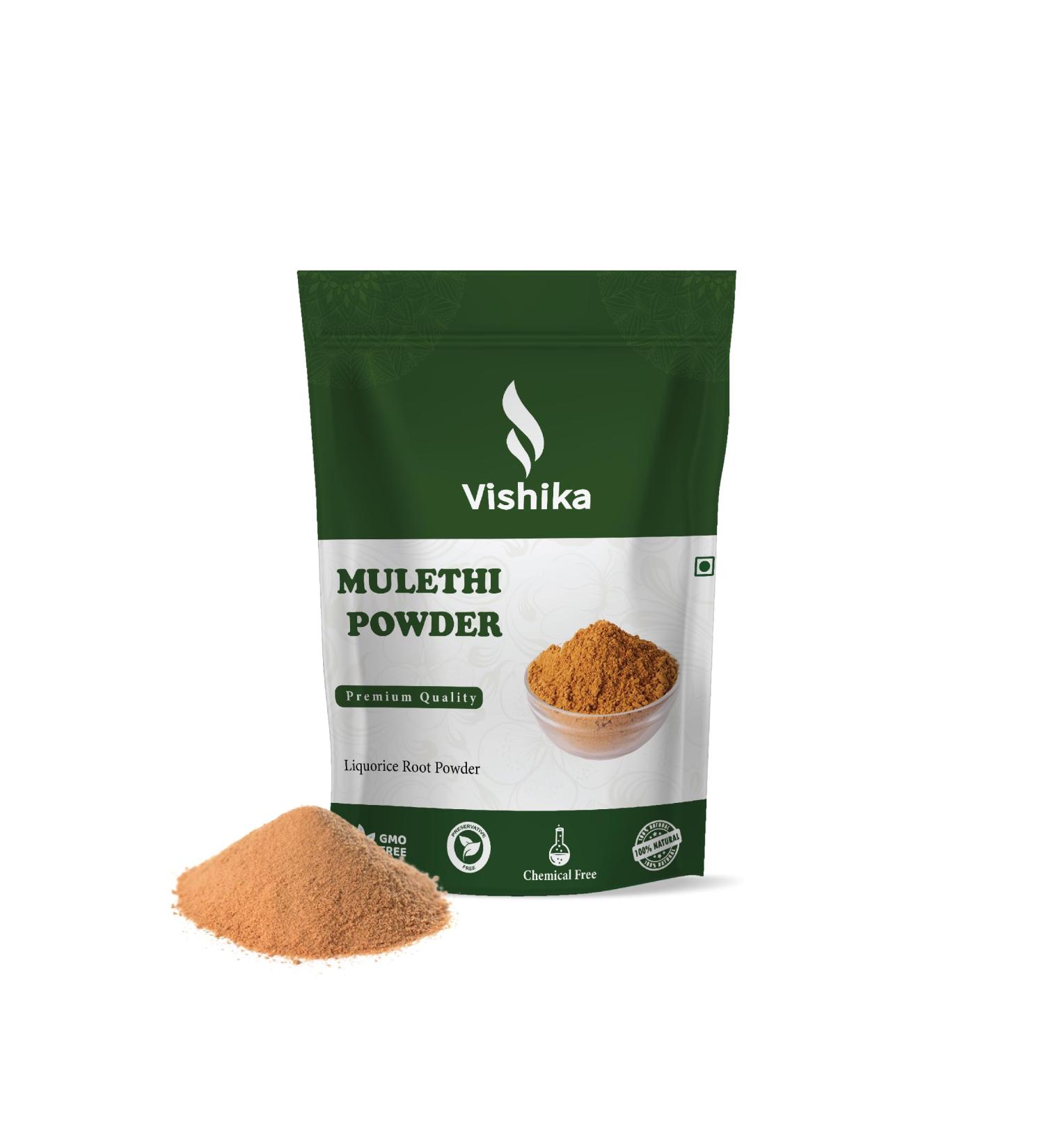 VISHIKA 100% Natural Pure Mulethi Powder | Yashimadhu | Liquorice | Glycyrrhiza Glabra | Best for Hair and Skin Care (900 G (Pack of 1) - Buy Online on GoSupps.com