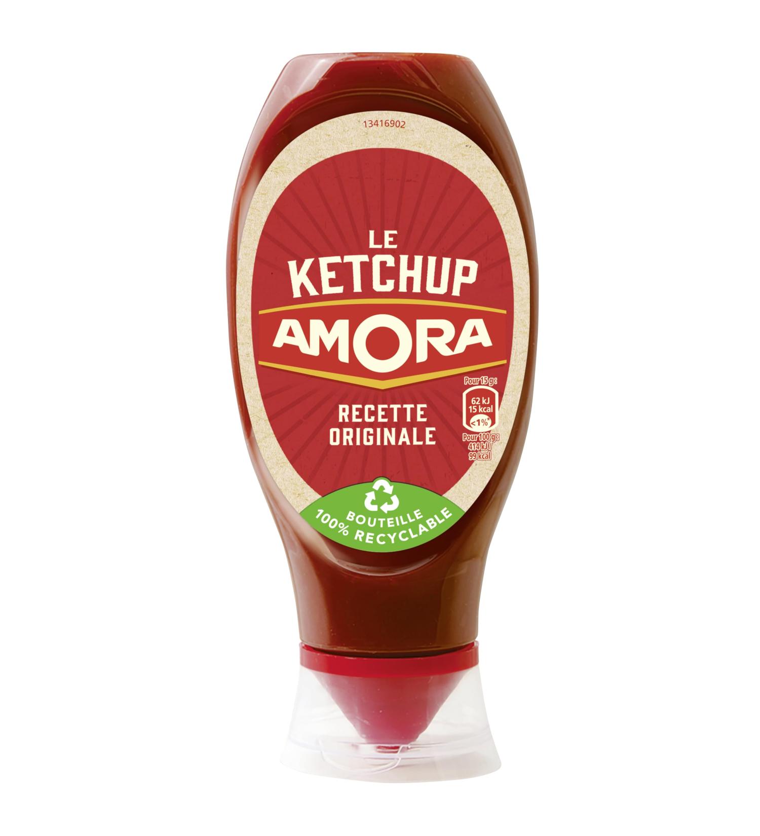 AMORA Ketchup Recette Originale Flacon Souple 486g Ketchup Souple 486g