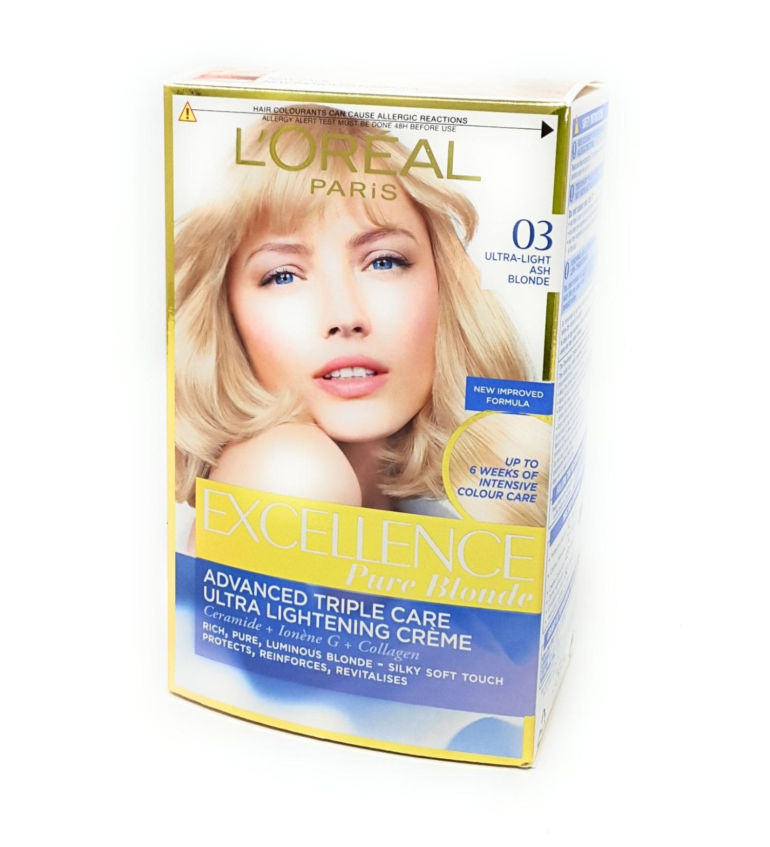 L'Oreal Excellence Blonde Supreme Permanent Hair Color 03 Lightest Ash Blonde