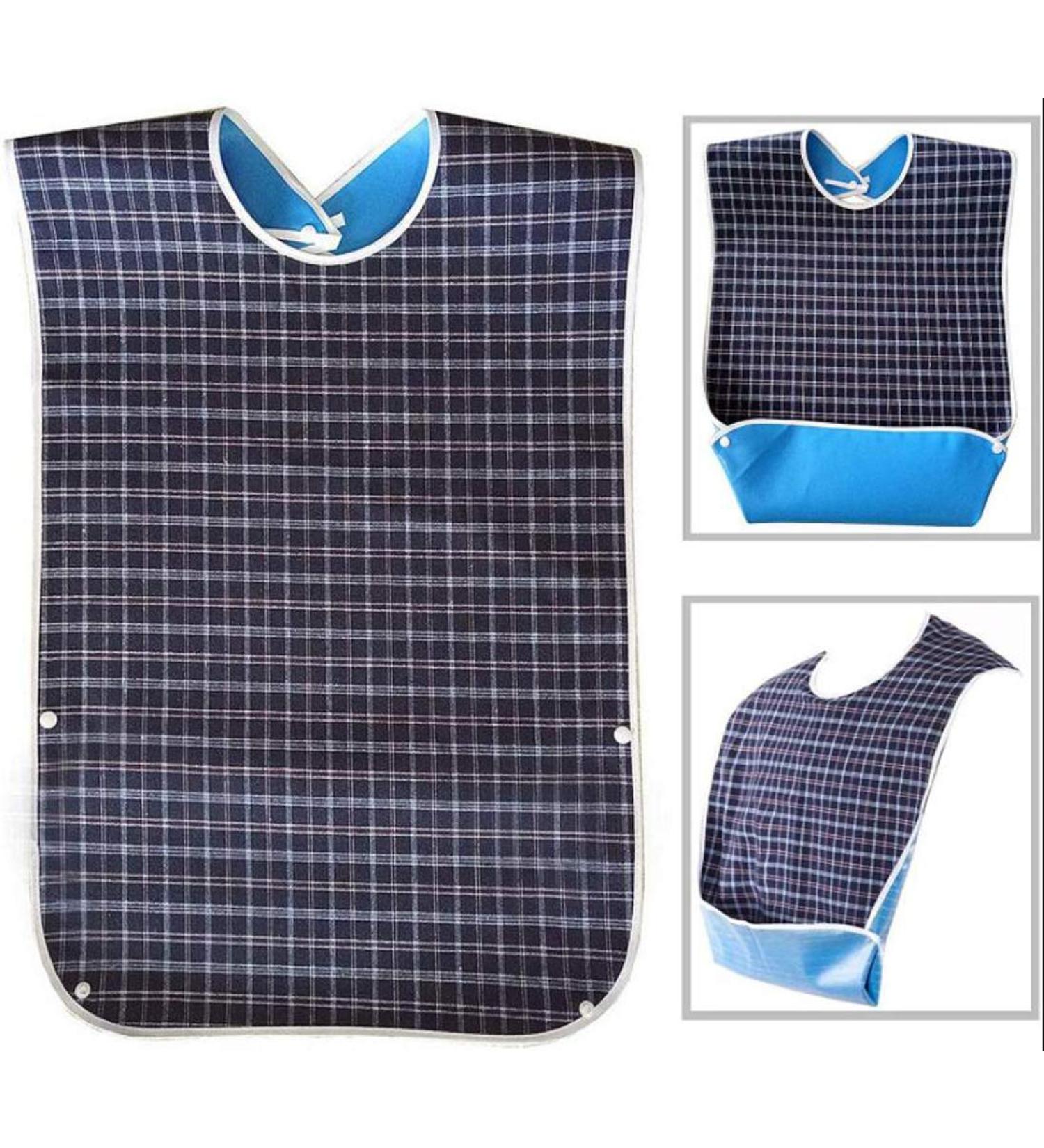 Adult Bibs Waterproof Eldly Bibs Washable Adult Mealtime Feeding Bibs Clothing Protector for Elderly Men Women - Buy Online on GoSupps.com