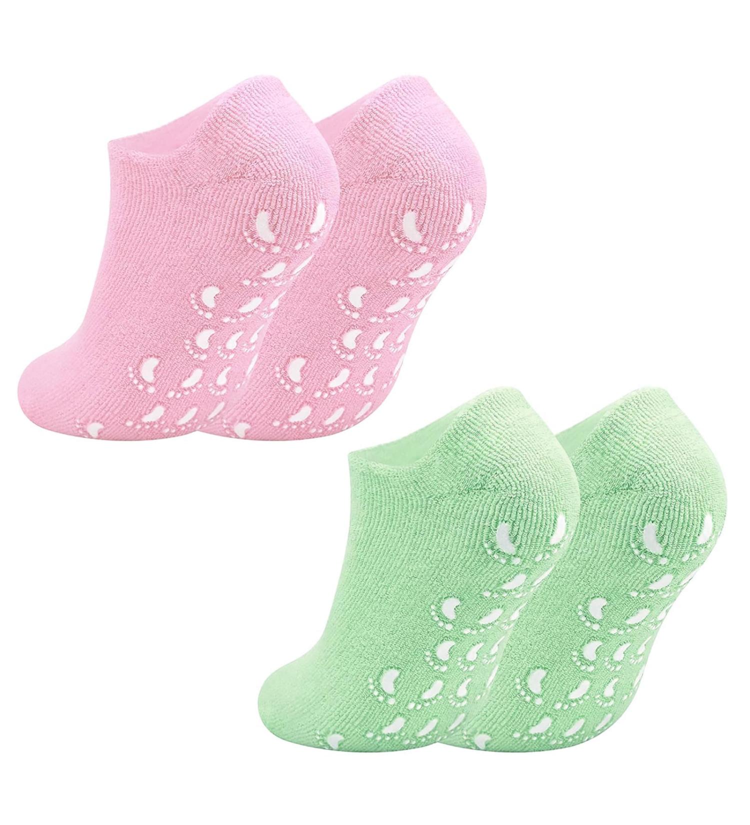 Zuroki Gel Socks - Moisturizing Spa Foot Care for Soft Feet | Reusable Cornea Socks | Ideal Gift for Women | 2 Pairs - Buy Online on GoSupps.com