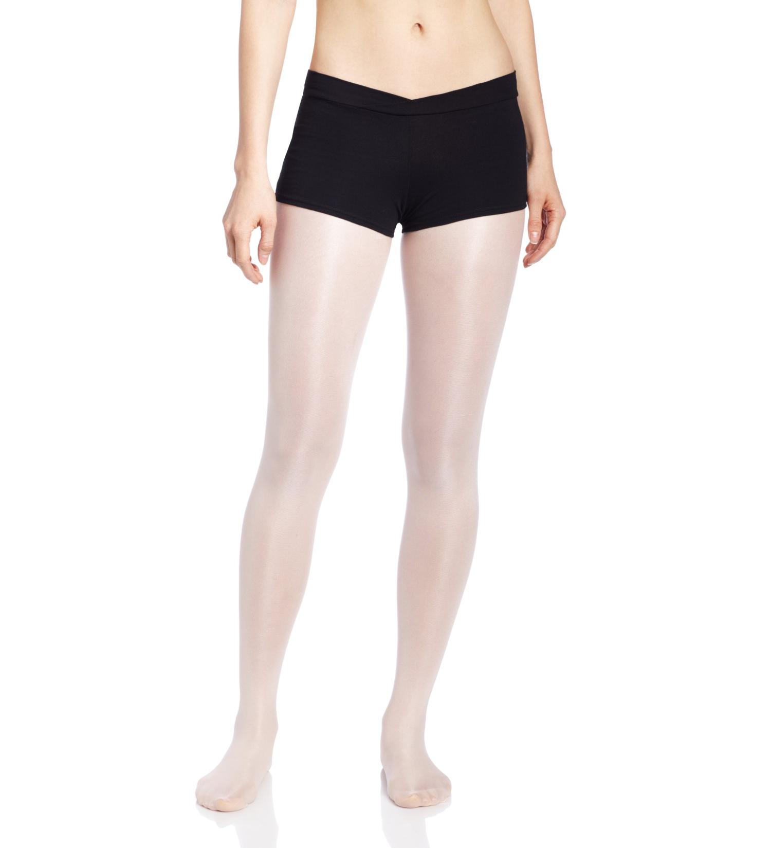 Capezio Women's V-Front Boy Short - Black | Size Large - Buy Online on GoSupps.com