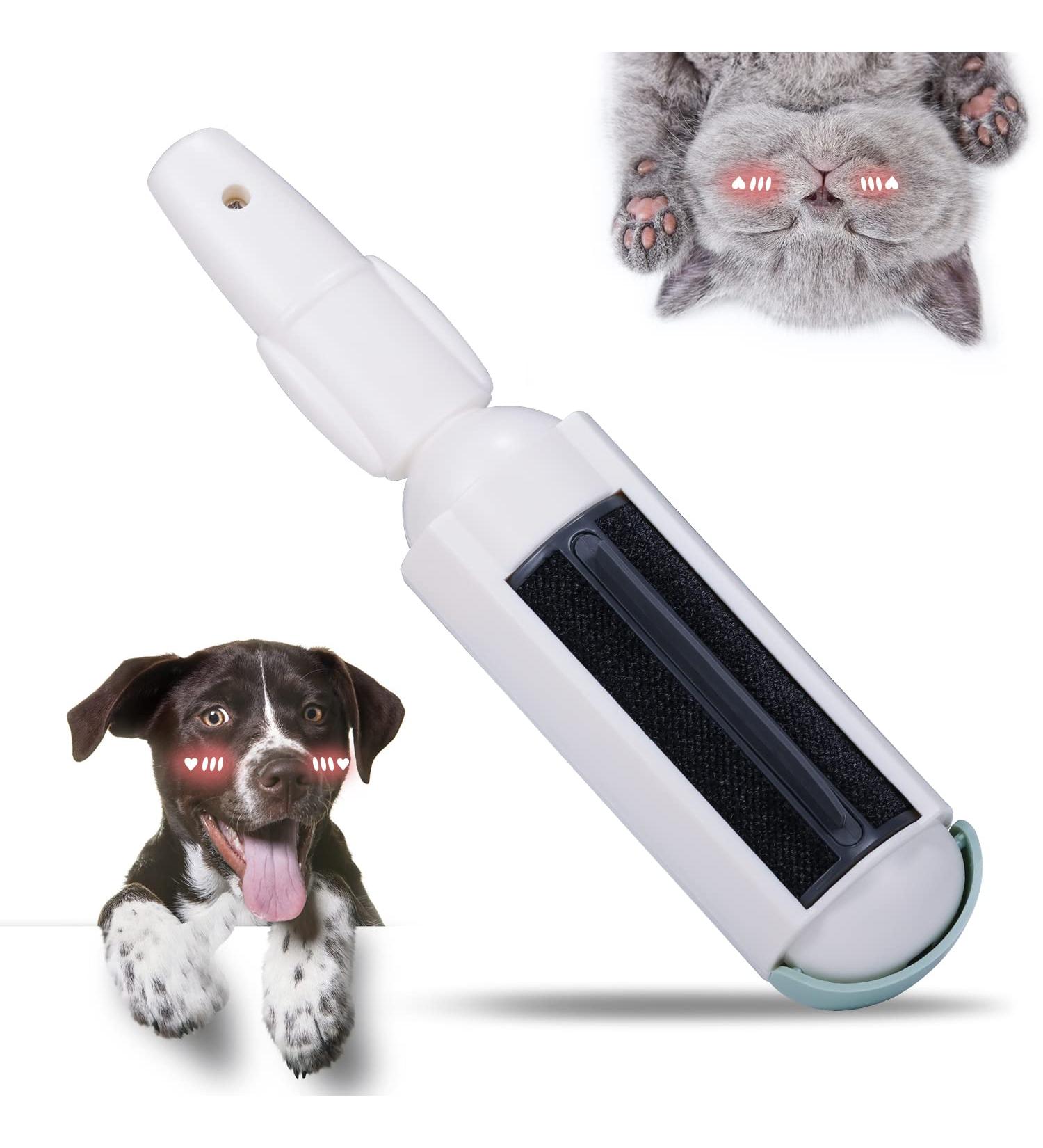 Pet Hair Remover Roller Worve Reusable Animal Hair Removal Brush for Dogs and Cats Self Clean Pet Fur from Carpet Furniture Bedding Sofa Rugs Laundry and Clothes White - Buy Online on GoSupps.com