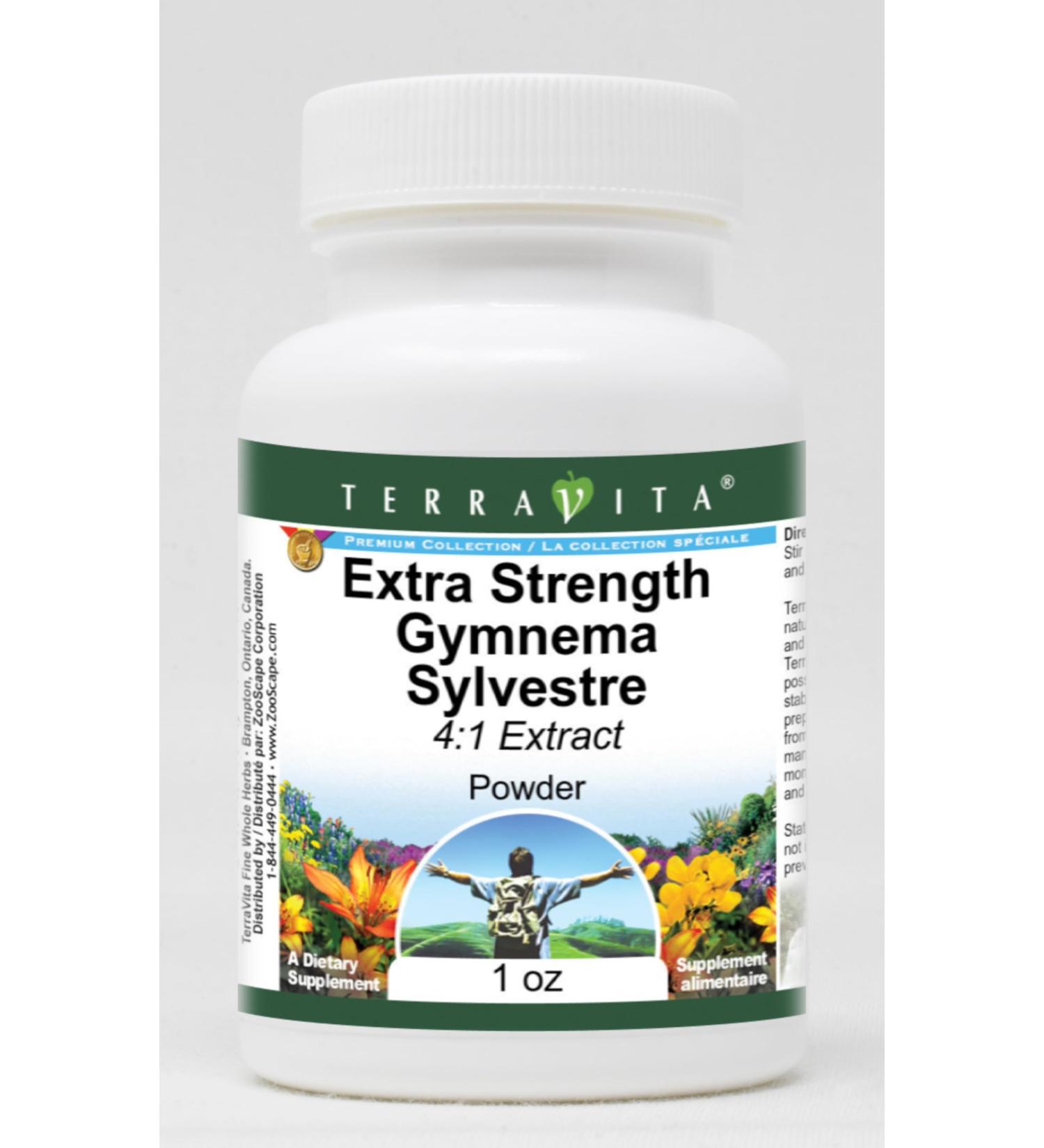 Extra Strength Gymnema Sylvestre 4:1 Extract Powder - 1 oz | Premium Herbal Supplement for Natural Health Weight Management & Blood Sugar Support - International Shipping Available - Buy Online on GoSupps.com