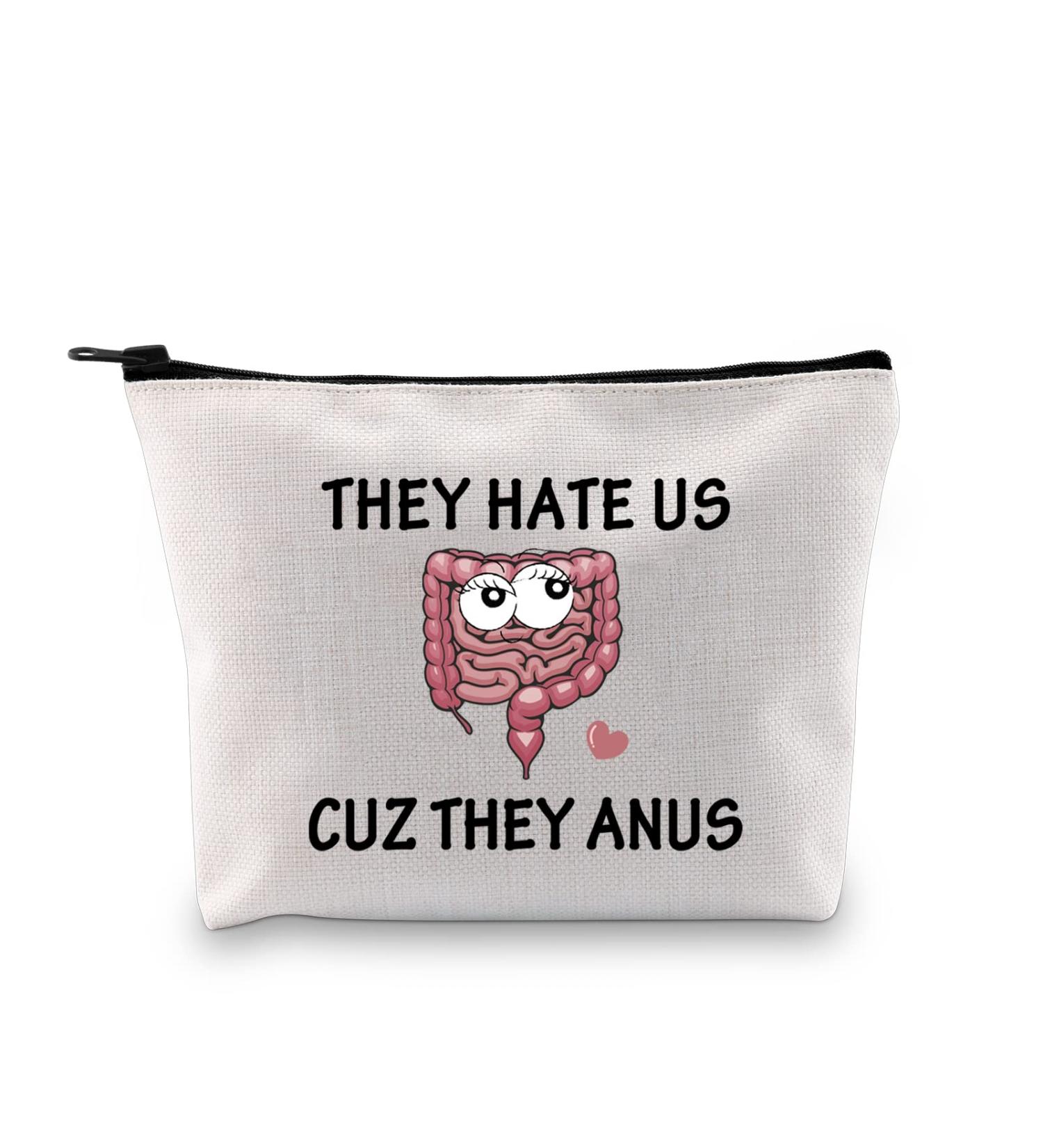 JXGZSO Funny Colon Cosmetic Bag - Perfect Doctor Gifts for Gastroenterologists | Colon Surgery Recovery - Buy Online on GoSupps.com