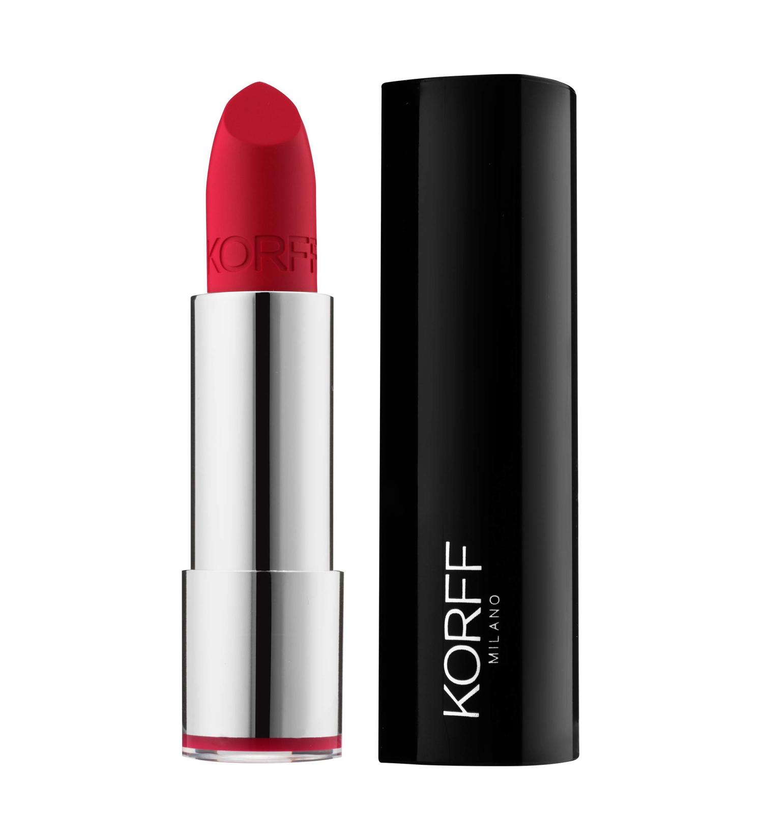 Korff Satin Lipstick Gloss Finish Color Soft Lips Comfort and Long Lasting Melting and Wrap-Around Texture 03 Pack of 2 ml
