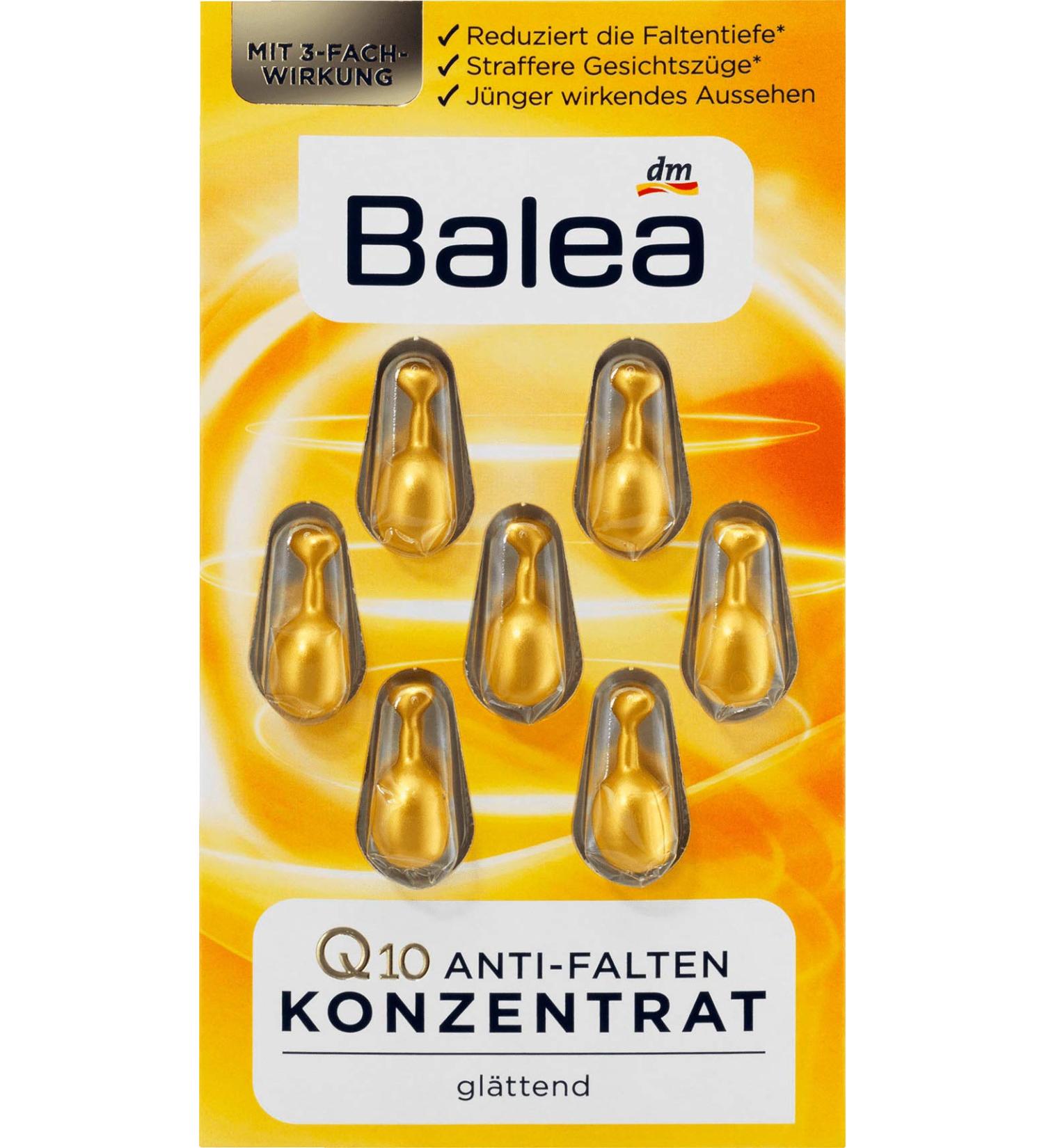 Buy Balea Anti-Wrinkle Oil Concentrate - 5 Packs x 7 Pcs | Q10 Vitamin E & Ginseng | 35 Applications - International Shipping Available - Buy Online on GoSupps.com