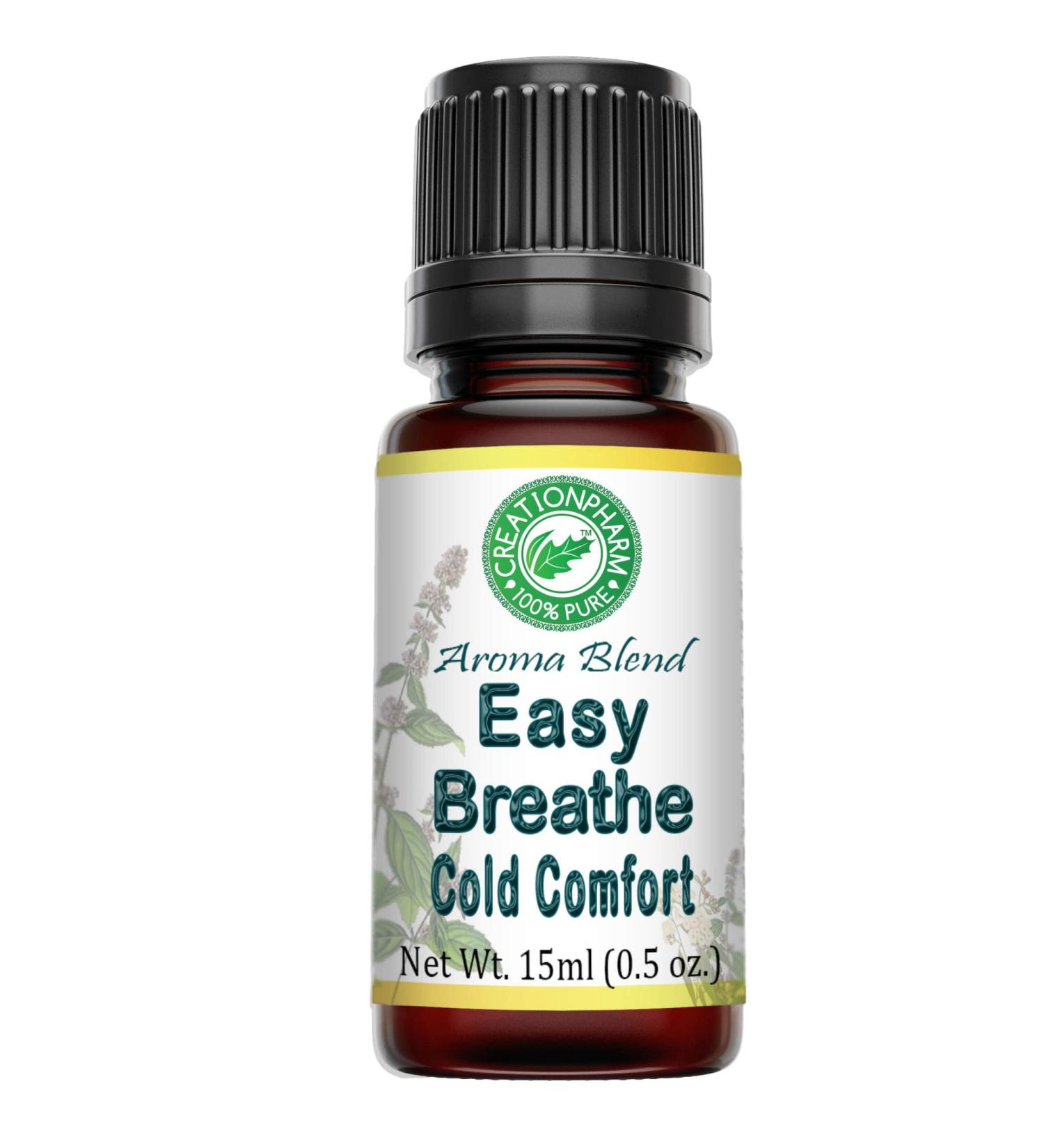Easy Breathe Essential Oil Blend | Peppermint Eucalyptus & More | Aromatherapy by Creation Pharm - International Shipping Available - Buy Online on GoSupps.com