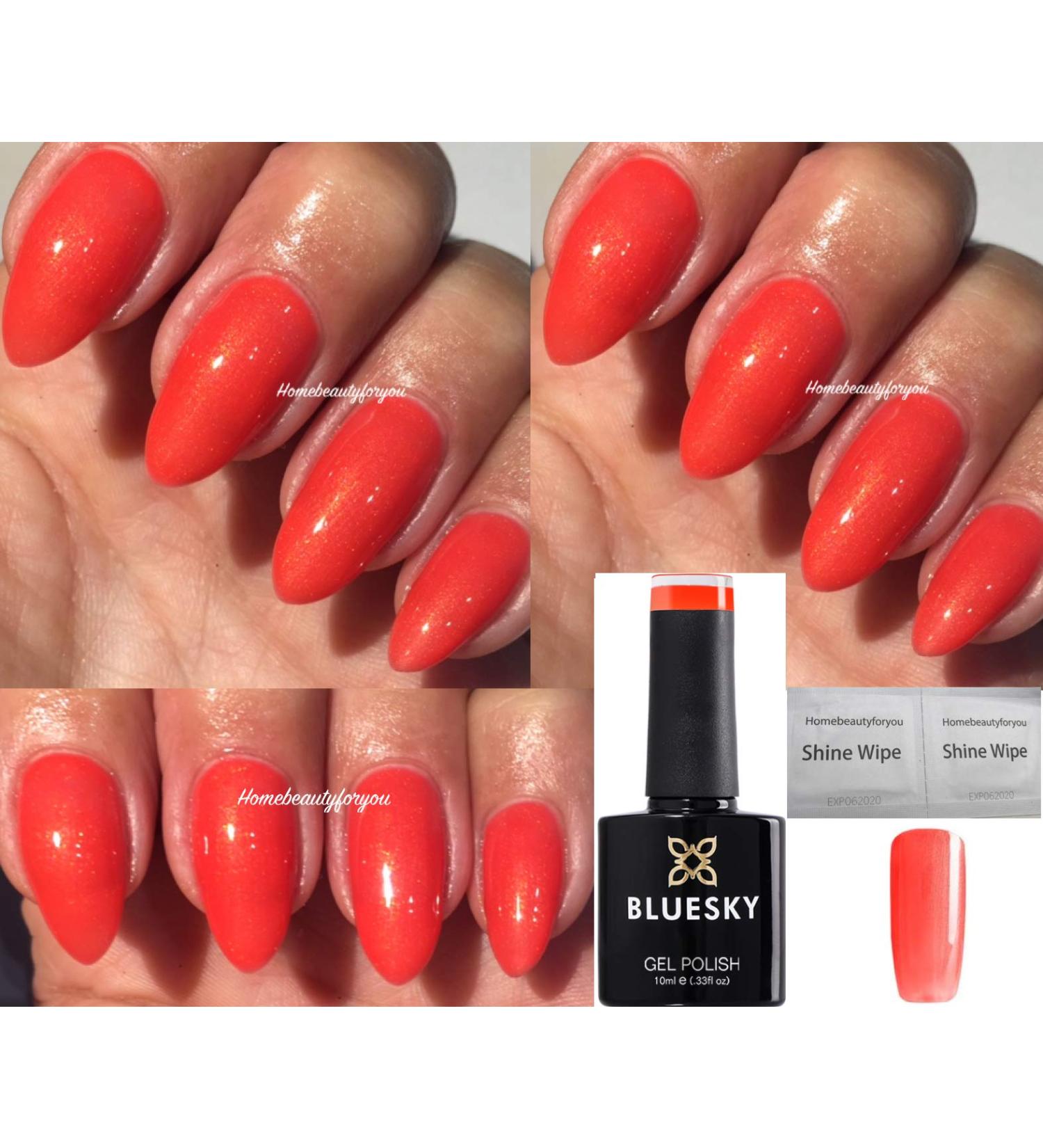 Bluesky Jelly Bracelet Coral Orange New Wave 80640 Nail Gel Polish UV LED Soak Off 10ml - Buy Online on GoSupps.com