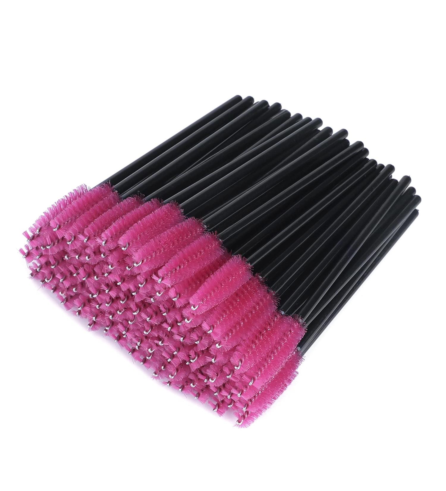 G2PLUS 100 PCS Rose Eyelash Brushes Spoolies - Eyebrow Spoolie Brushes -Disposable Mascara Wands - Eyelash Extension Brushes for Extensions 100 Count (Pack of 1) Rose - Buy Online on GoSupps.com