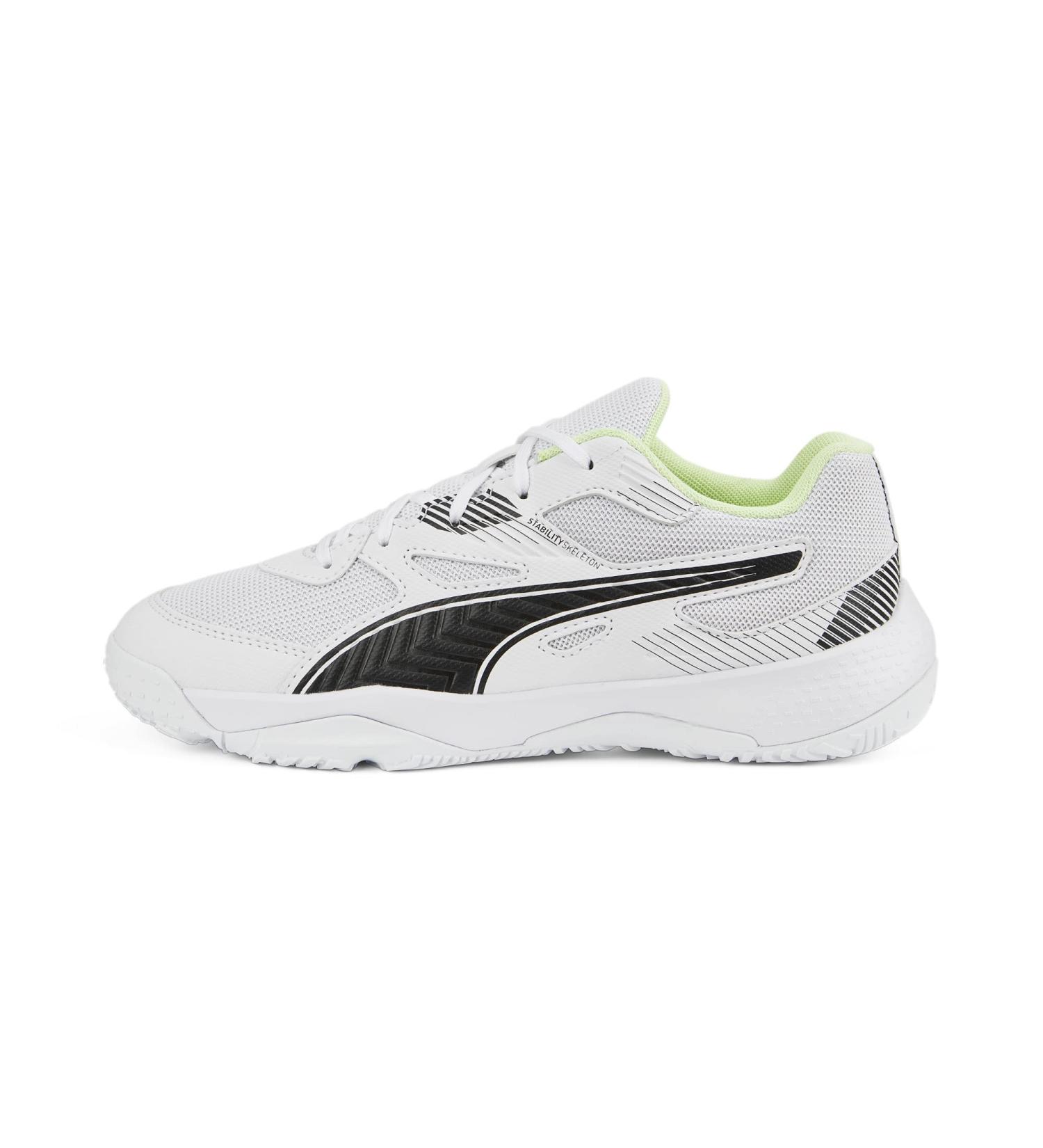 PUMA Unisex Kinder Solarflash Jr II Hallenturnschuh 32 EU - Puma White & Black - International Shipping Available - Buy Online on GoSupps.com
