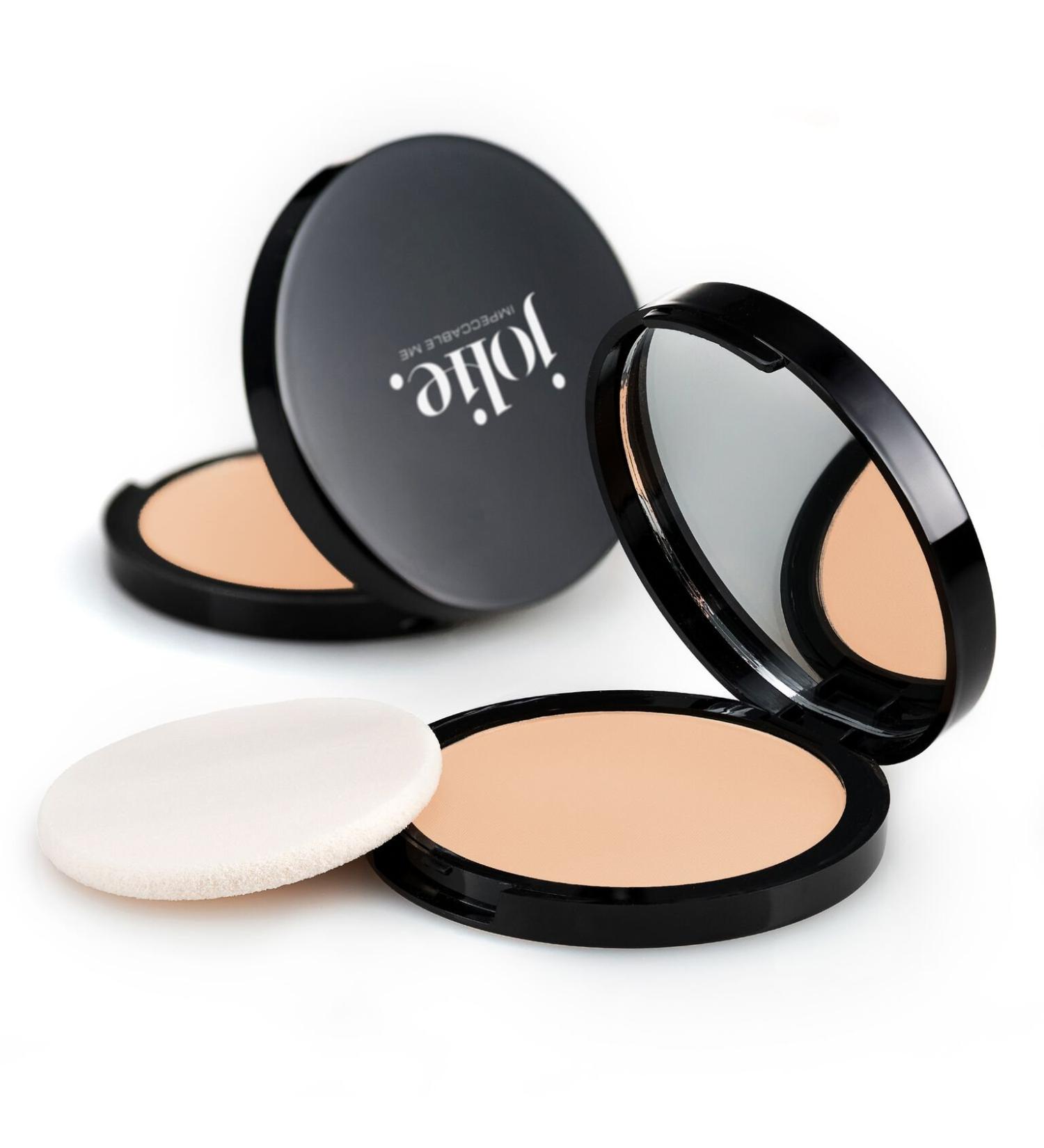 Jolie Dual-Activ Matte Finish Pressed Powder Foundation (Light Beige)