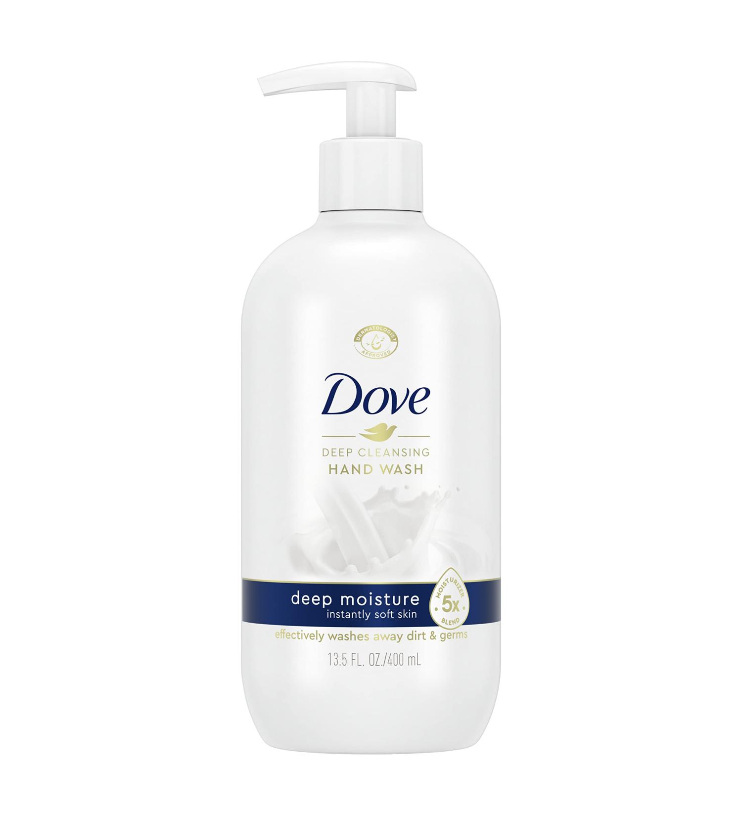 Dove Deep Moisture Hand Wash 13.5 oz - Cleanser for Clean, Soft Hands - Buy Online on GoSupps.com