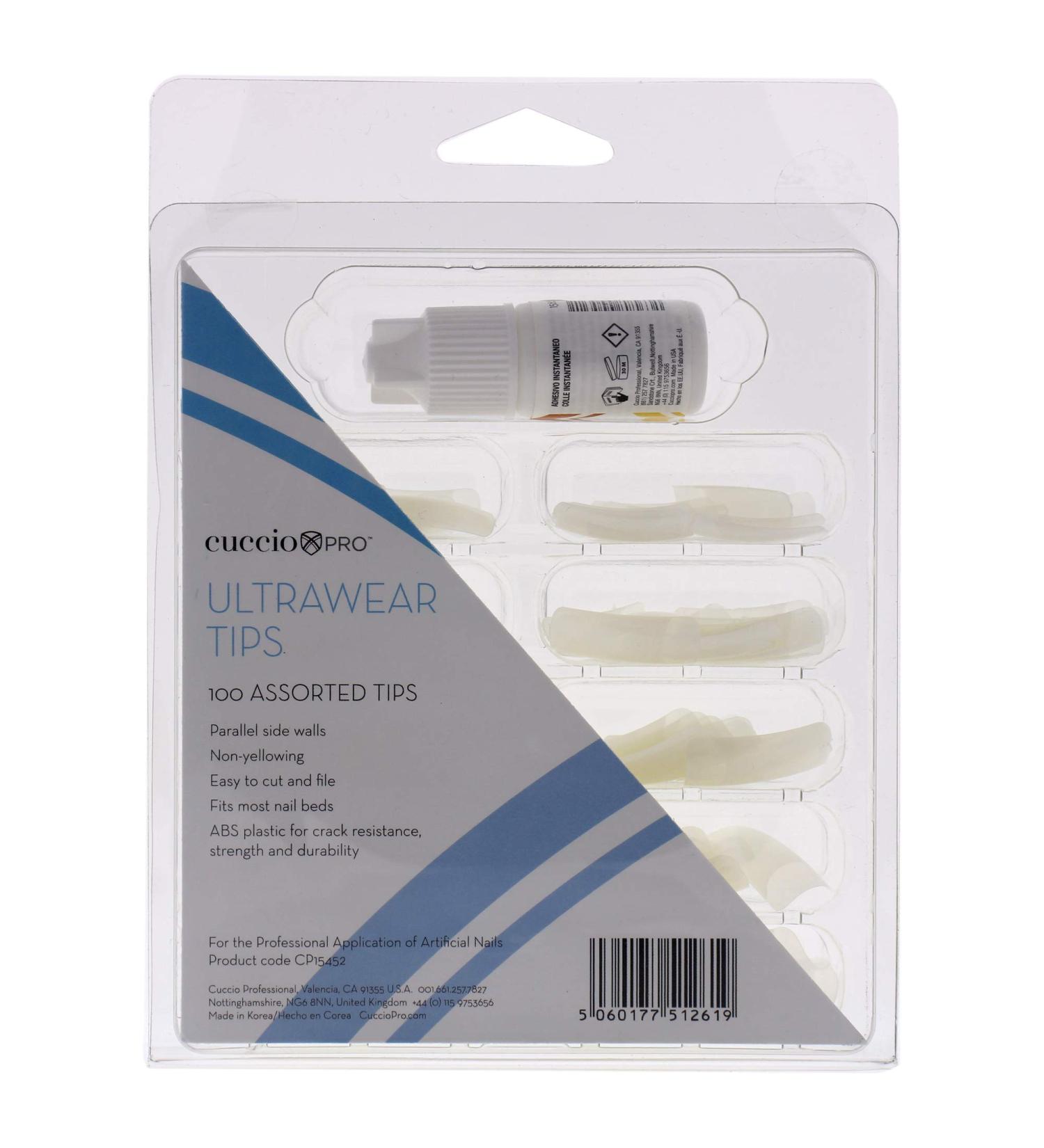 Cuccio Pro - Pro Ultrawear Tips - for women - acrylic nails - 100 pieces