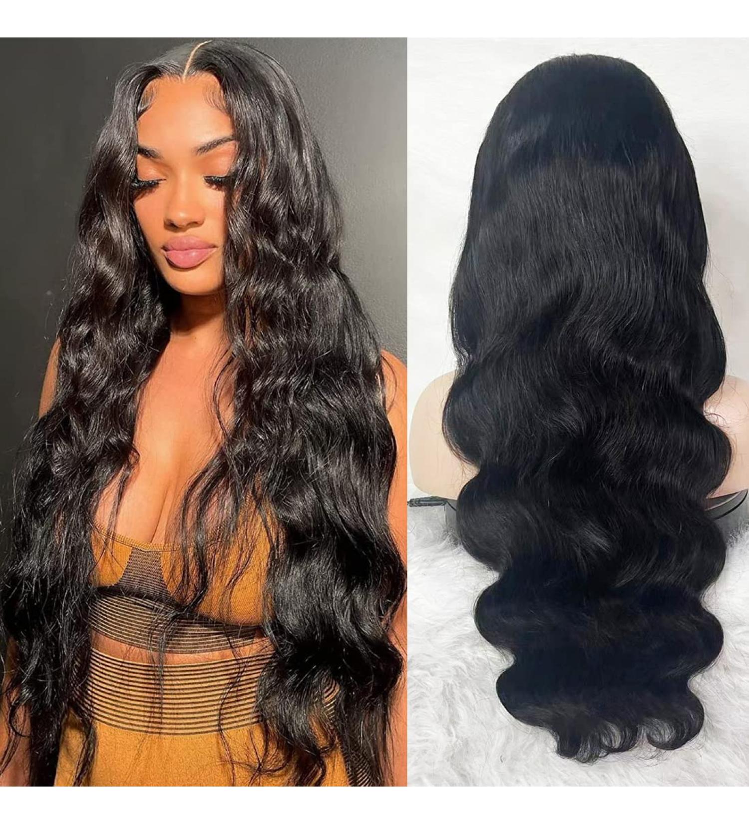 Kbeth 13x6 Brazilian Virgin Body Wave Lace Front Wig 22 Inch - HD Transparent Lace Frontal Wig for Black Women - Buy Online on GoSupps.com