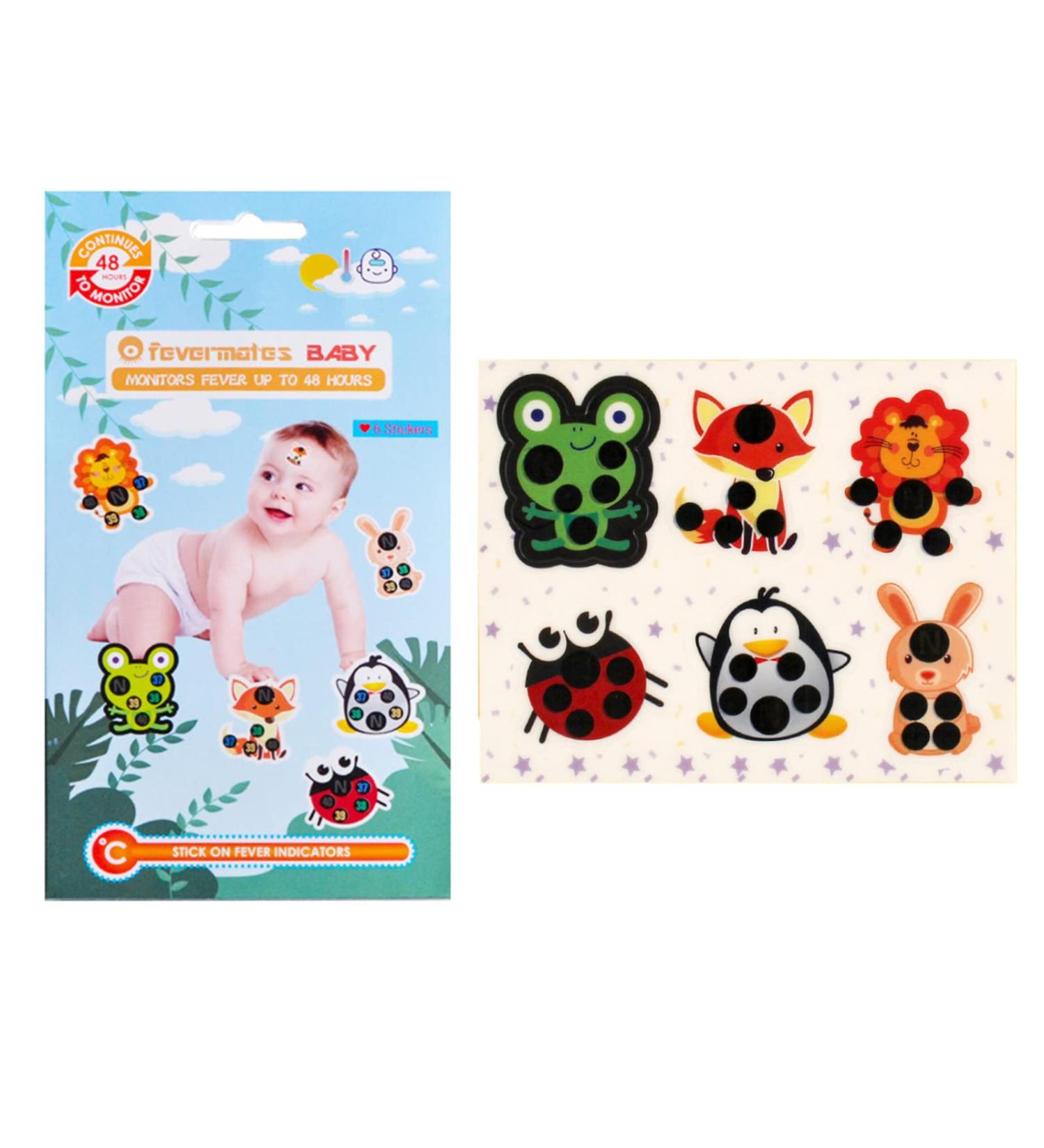 Stickable Forehead Fever Display Sticker - Continuous Temperature Monitoring Patch for Quick Fever Checks - Cute Design - Buy Online on GoSupps.com