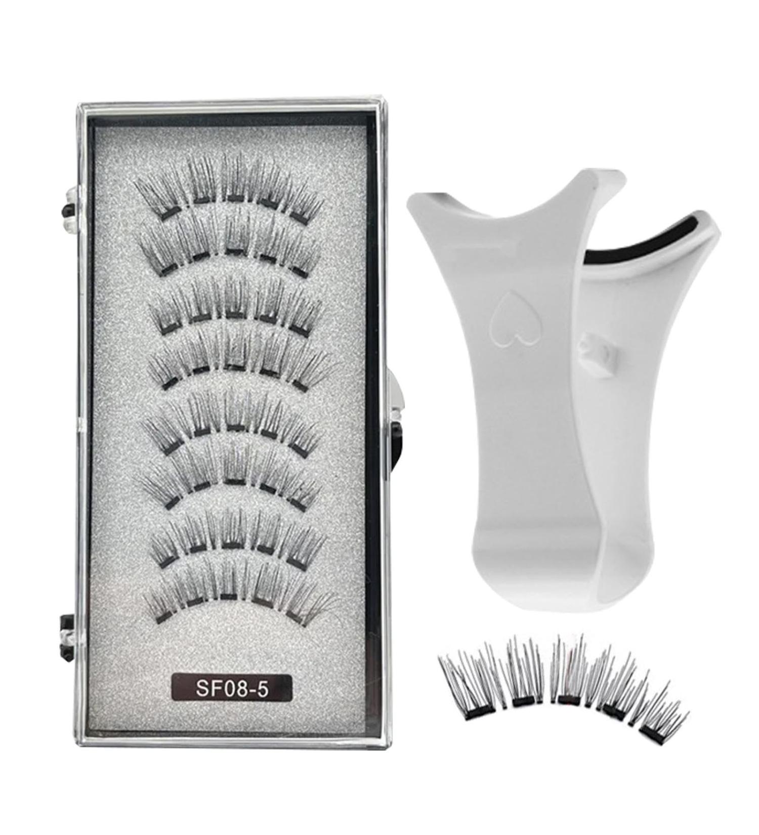 3D Magnetic Eyelashes | No Glue Needed Anime Eyelashes Strip - Manga Natural Lashes with Applicator Reusable Comfortable Magnetic Eyelashes for Bigger and Brighter Eyes - Buy Online on GoSupps.com