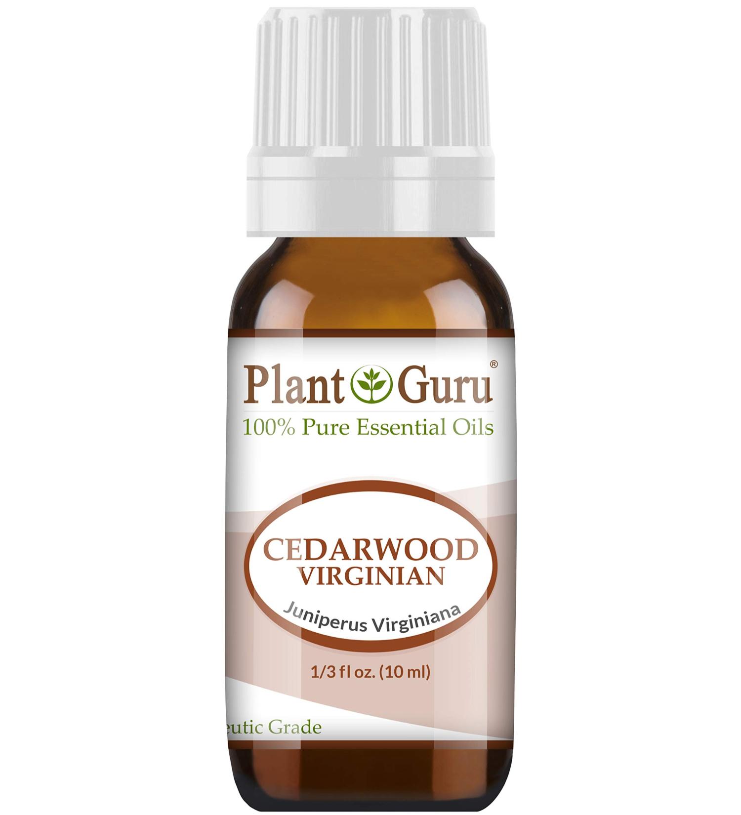 Cedarwood (Virginia) Essential Oil 10 ml 100% Pure Undiluted Therapeutic Grade for Skin Body and Hair Growth. Great for Aromatherapy Diffuser and DIY Soap Making