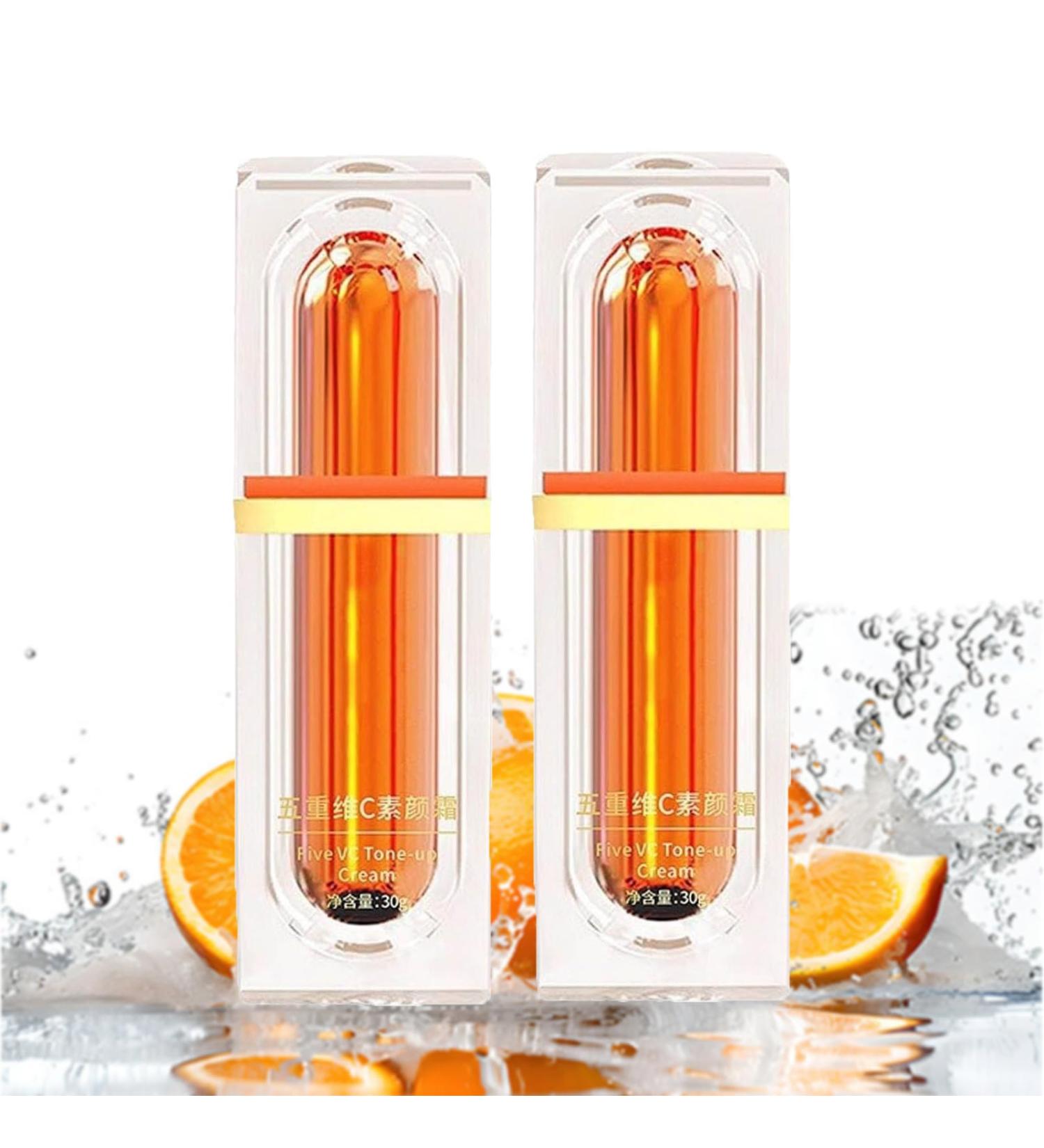 Vitamin C makeup clay cream five vitamin C clay cream vitamin C cream face moisturizing concealer for face VC Light makeup face cream brightens complexion skin protection - Buy Online on GoSupps.com