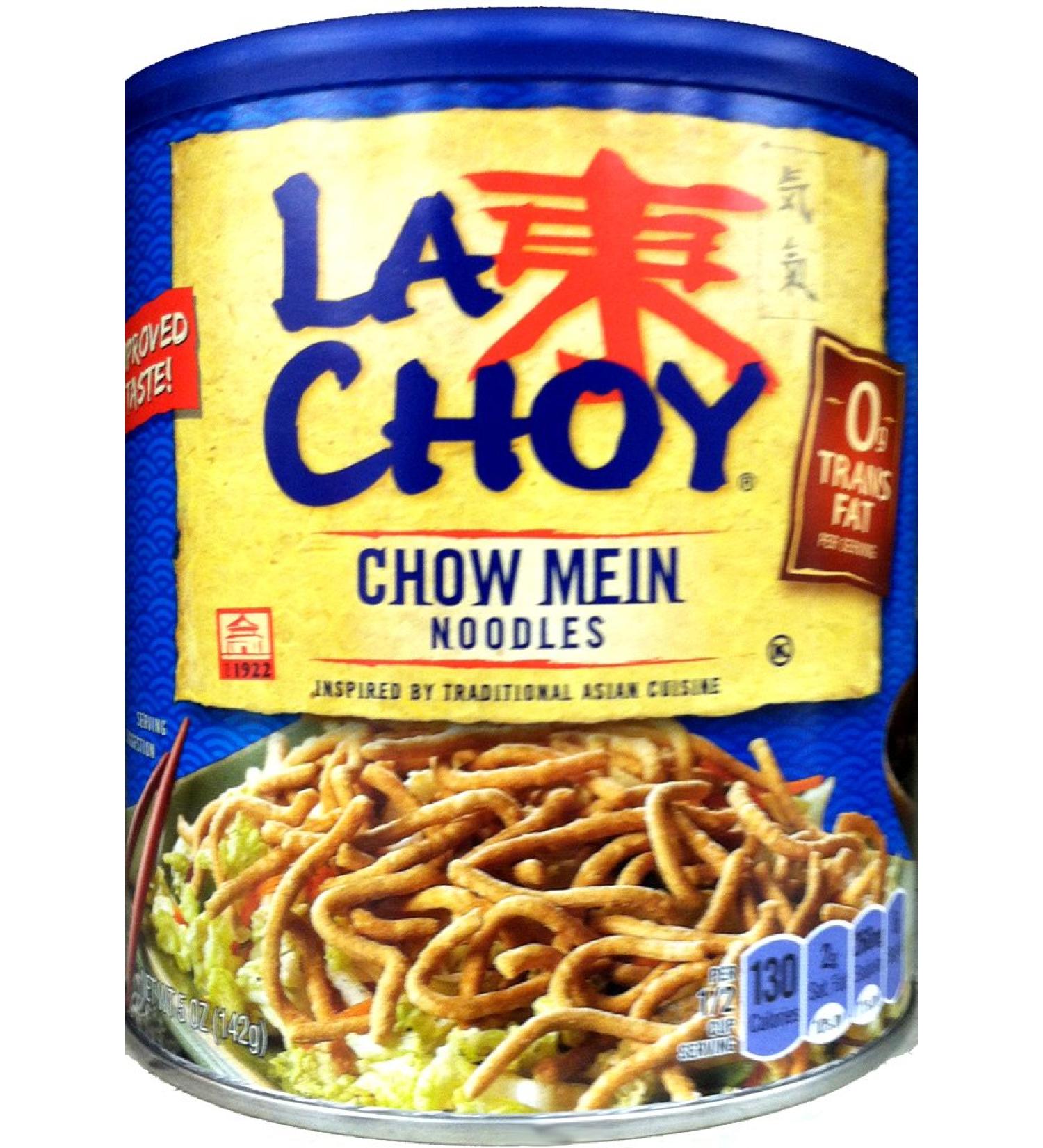 La Choy CHOW MEIN NOODLES Asian Cuisine 5oz (6 pack) 5 Ounce (Pack of 6)