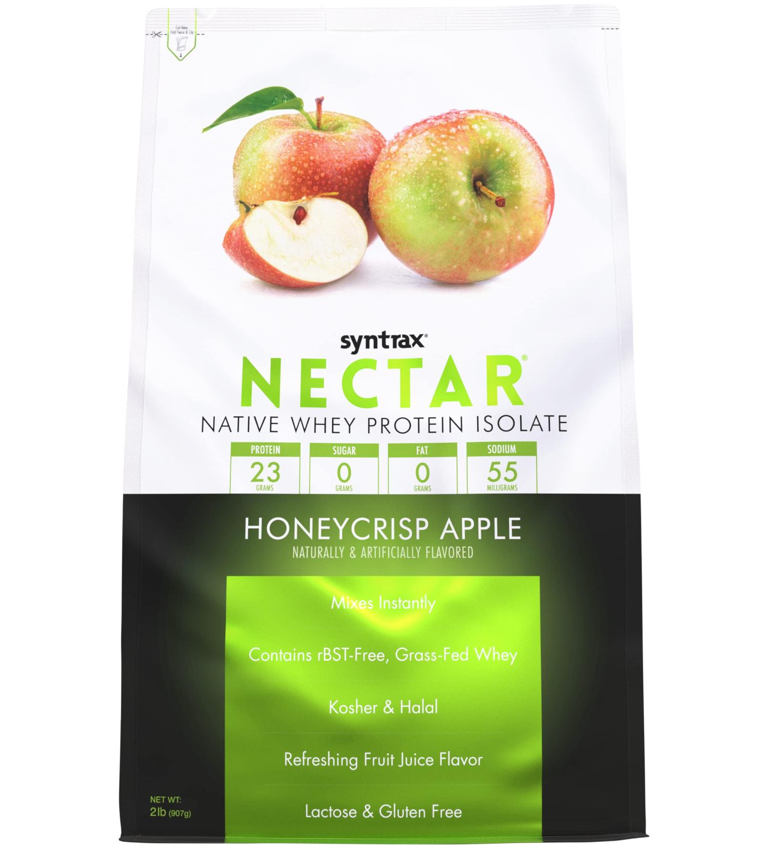 Syntrax Nutrition Nectar Whey Isolate Protein Powder - Honeycrisp Apple Flavor 100% Pure 2 lbs | Shop Internationally - Buy Online on GoSupps.com