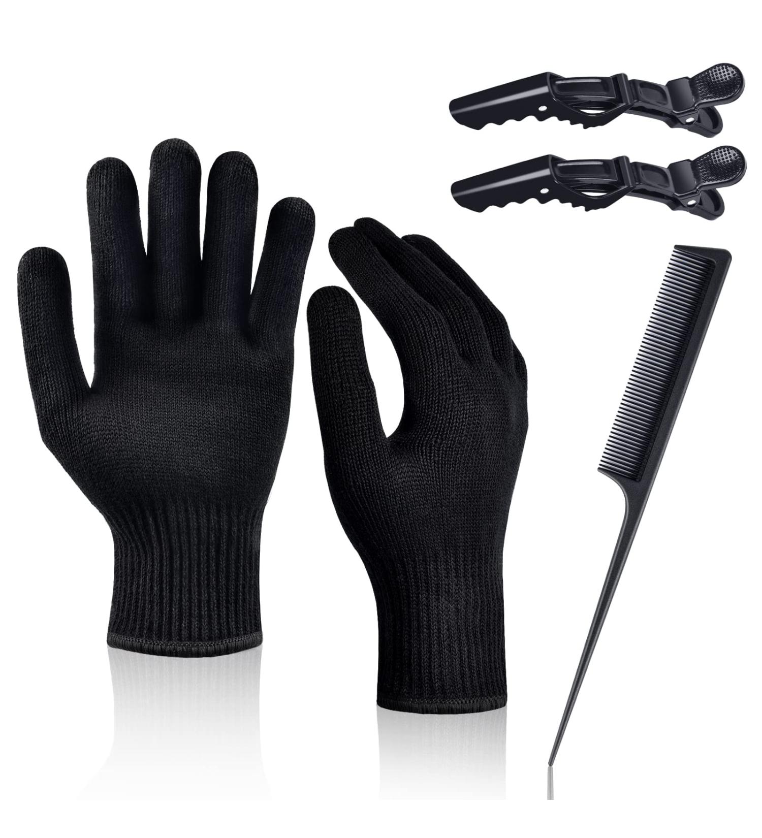 IKOCO 2Pcs Heat Gloves for Hair Styling - Heat Proof Mitts for Curling Iron, Flat Iron, and Hot-Air Brushes - Buy Online on GoSupps.com