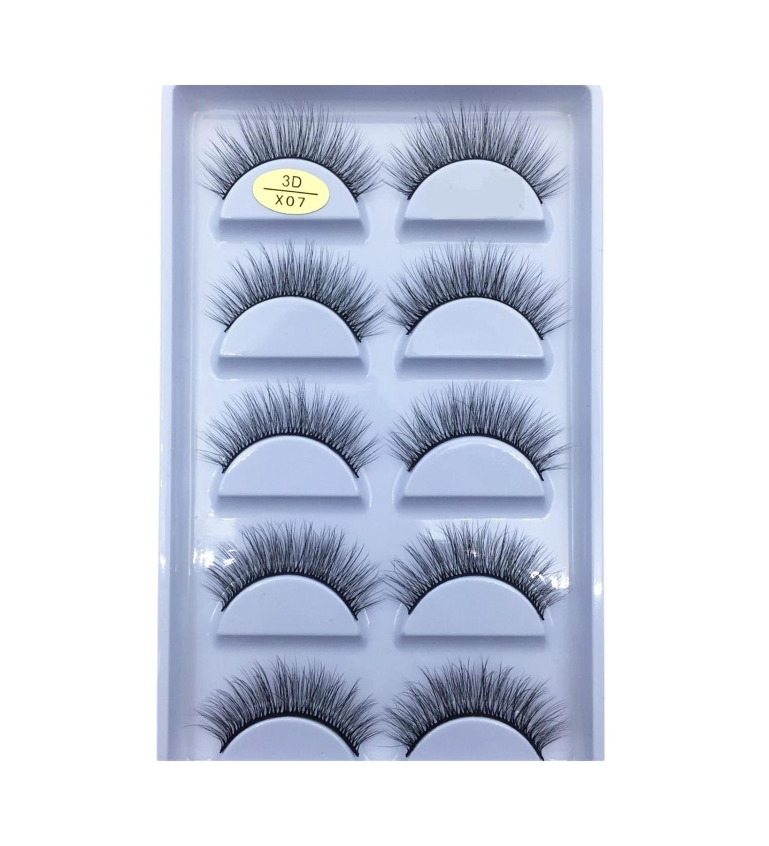 UAMOU 10/50 Boxes 37 Style 5 Pairs Natural 3D False Eyelashes Makeup Fake Eye Lashes Faux Cils Make Up Beauty Maquillaje Cheerfully (Color : 5Pairs X07 Size : 25 Boxes 125 Pairs) - Buy Online on GoSupps.com
