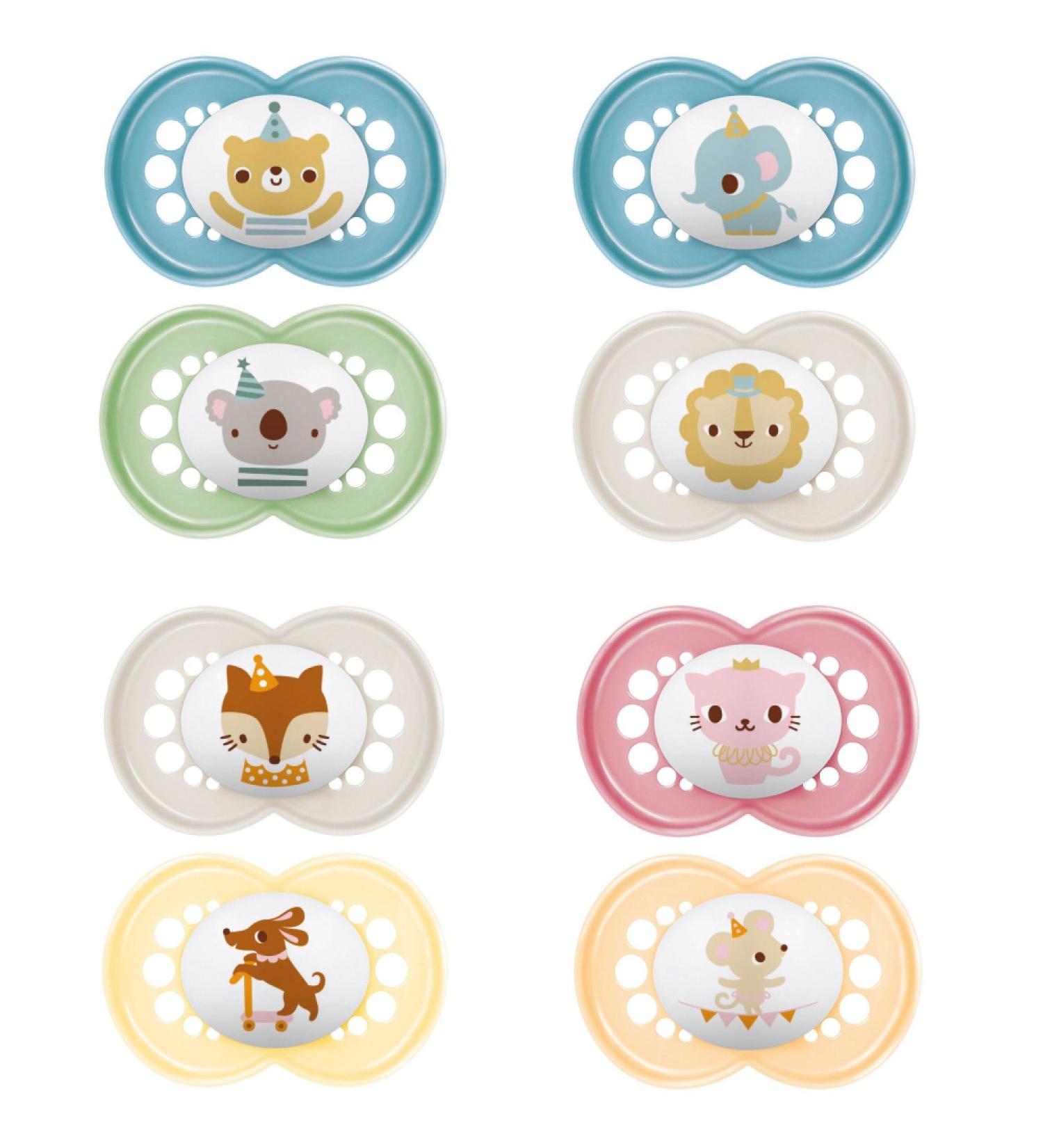 MAM Original Pacifier 6+ Months | Symmetrical Silicone (2 Pack) with Sterilization Box - Random Colors - Buy Online on GoSupps.com