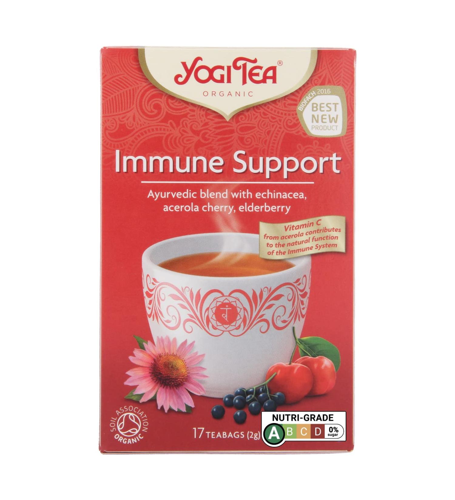 Yogi Tea Immune Support Organic Herbal Tea 17 x 2g - Buy Online on GoSupps.com