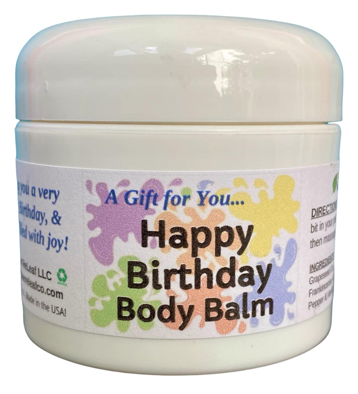 Urban ReLeaf Happy Birthday Body Balm - Fresh Citrus Spice Natural Shea Butter & Essential Oils | Unisex Gift - Deeply Moisturizing & Thoughtful Present - Buy Online on GoSupps.com