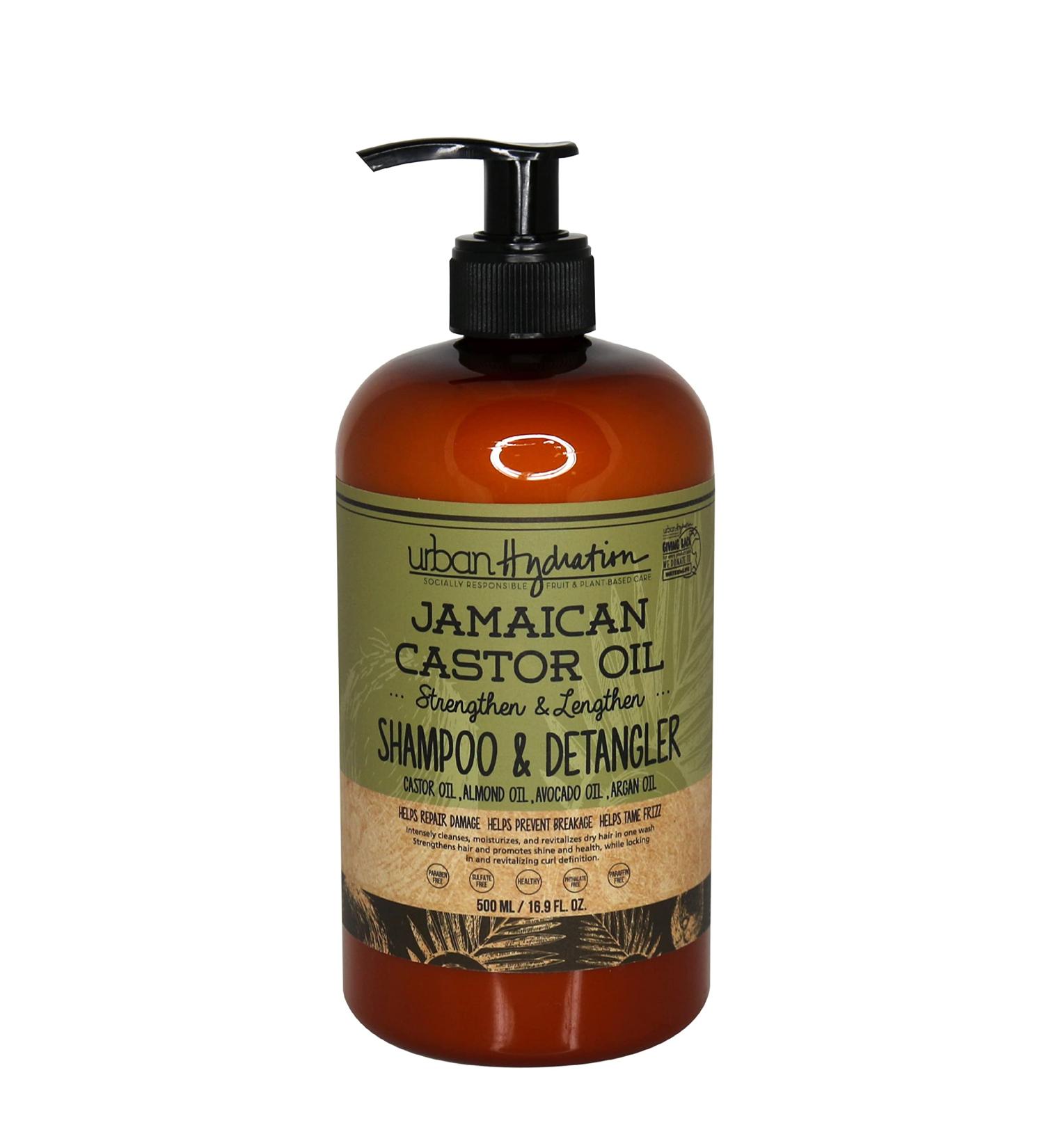 Urban Hydration Jamaican Castor Oil Shampoo & Detangler - Sulfate-Free Paraben-Free Hydrating & Repairing for All Hair Types - 16.9 Fl Oz - Buy Online on GoSupps.com
