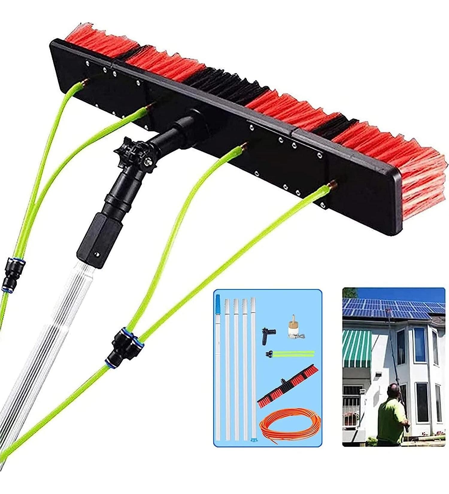 5-12m Extension Pole Window Washer Combo Telescopic Pole for Window Cleaning Extension Pole for Cleaning Windows 35cm Brush Head 4M/13FT - Buy Online on GoSupps.com