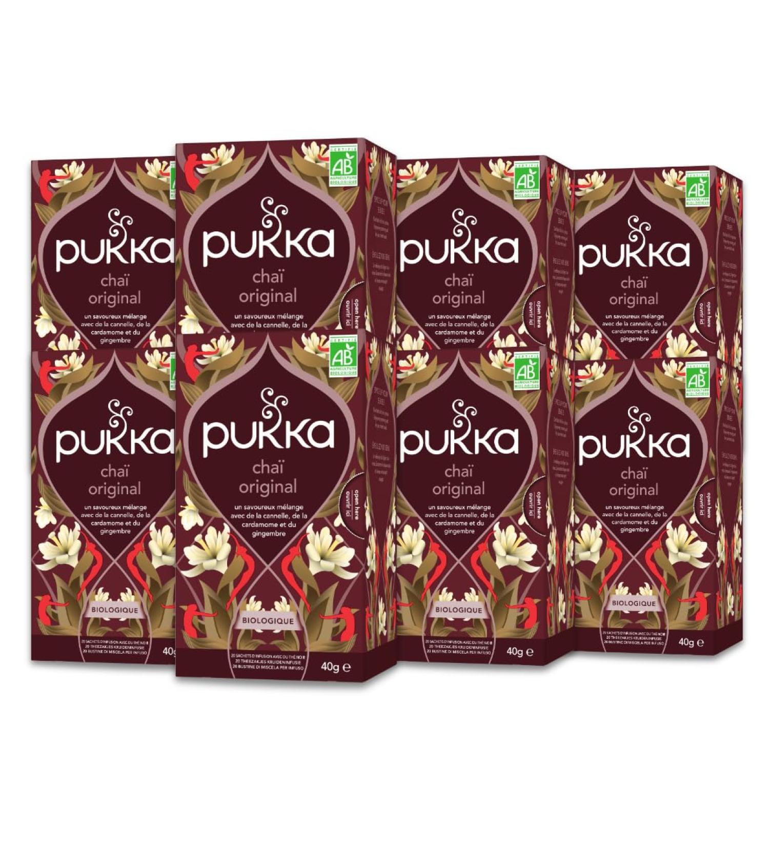 Pukka Cha Original Bio Cha Biologique et Ayurv dique Relaxant 100% des Ingr dients Issus du Commerce Equitable 8x20 Sachets 160 Sachets - Buy Online on GoSupps.com